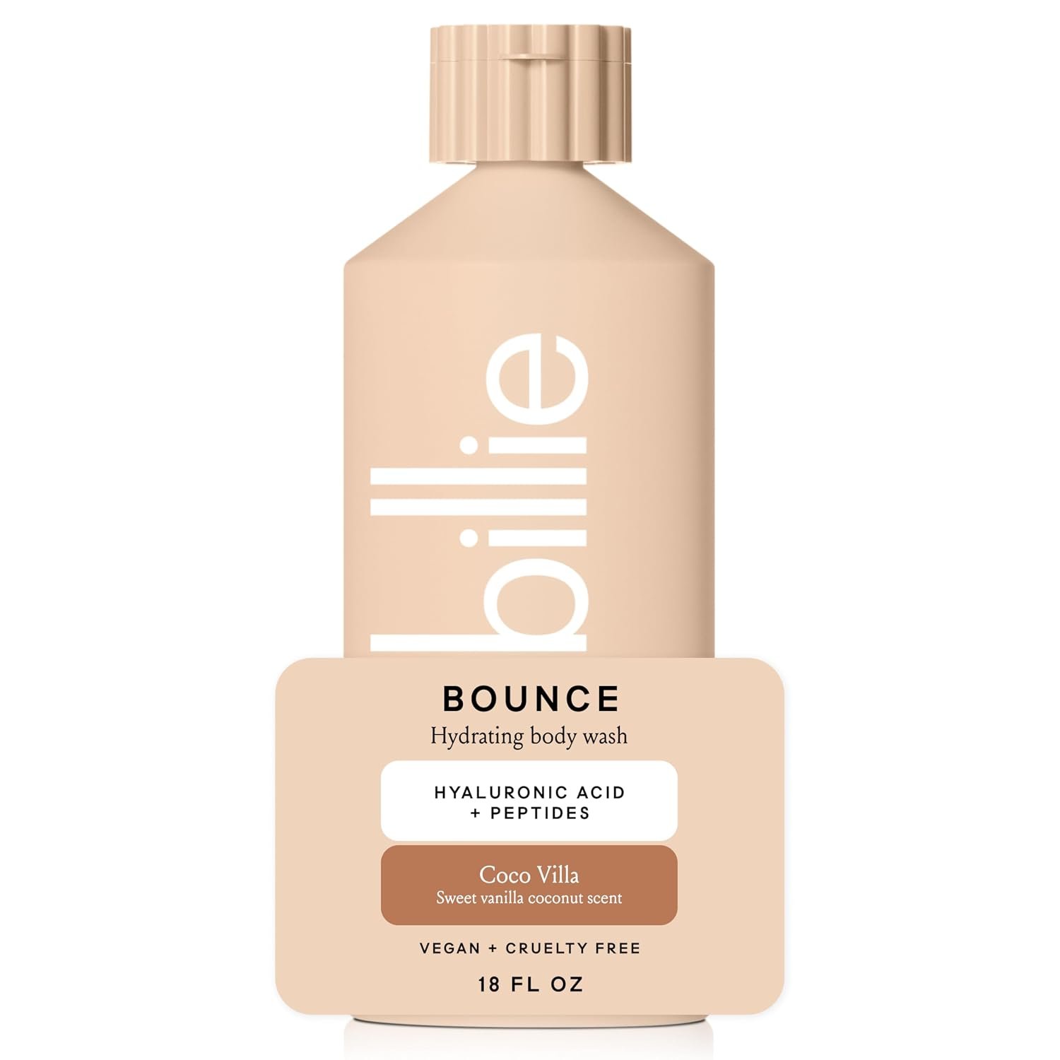 Billie Bounce Womens Body Wash, Hydrating, Coco Villa Scent, 18 Fl Oz