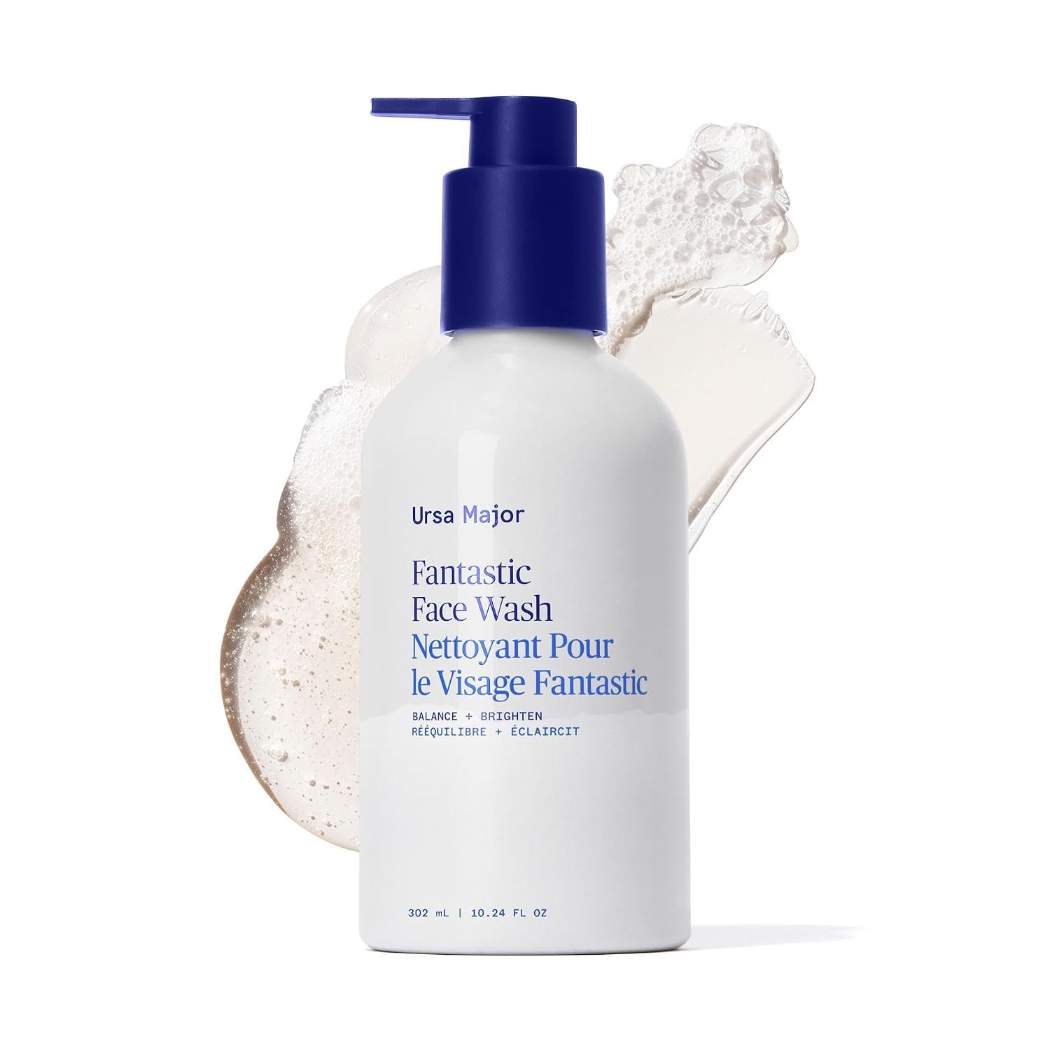 Ursa Major Fantastic Face Wash | Natural, Vegan & Cruelty Free | Daily Foaming Facial Cleanser for Men & Women | 10.24 oz