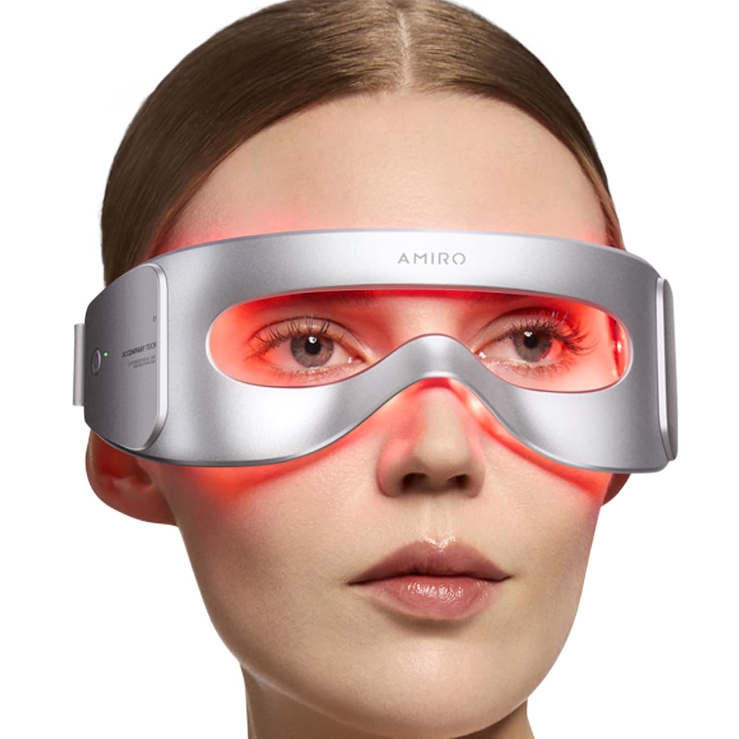 AMIRO Red Light Therapy for Eyes, 4 Wavelengths Led Eye Mask for Fine Lines
