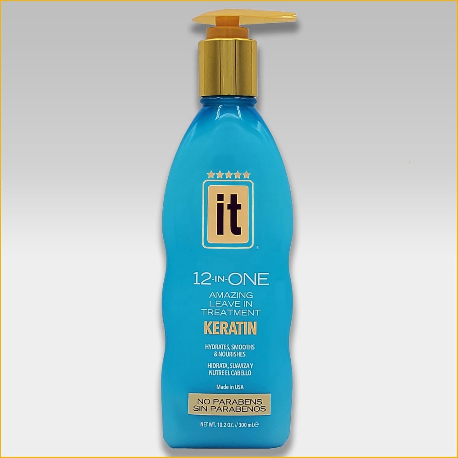 IT 12-in-One Leave-in Treatment, Keratin Enriched, for Smooth Hair