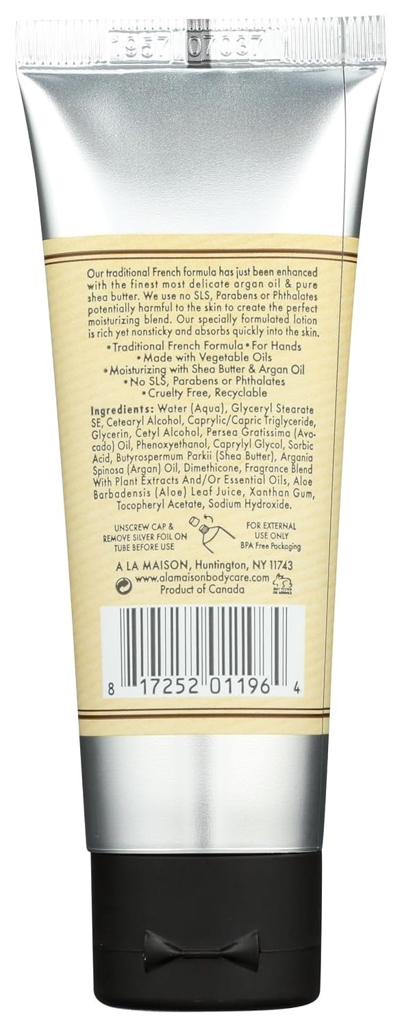 A LA MAISON Moisturizing Cream, Honeysuckle - Uses: Hand, Argan Oil, Pure Shea Butter, Essential Oils, Plant Based, Cruelty-Free, SLS and Paraben Free (1.7 Oz, 1 Pack) - Image 2