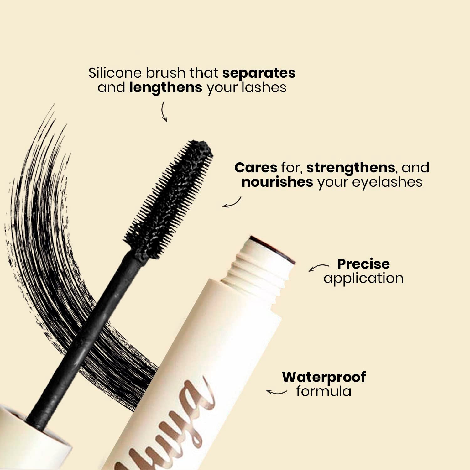 YuYa Cruelty-Free Makeup - Natural Oil Mascara for Long, Voluminous Lashes - Basic Must-Have for Any Makeup Routine! - Image 6