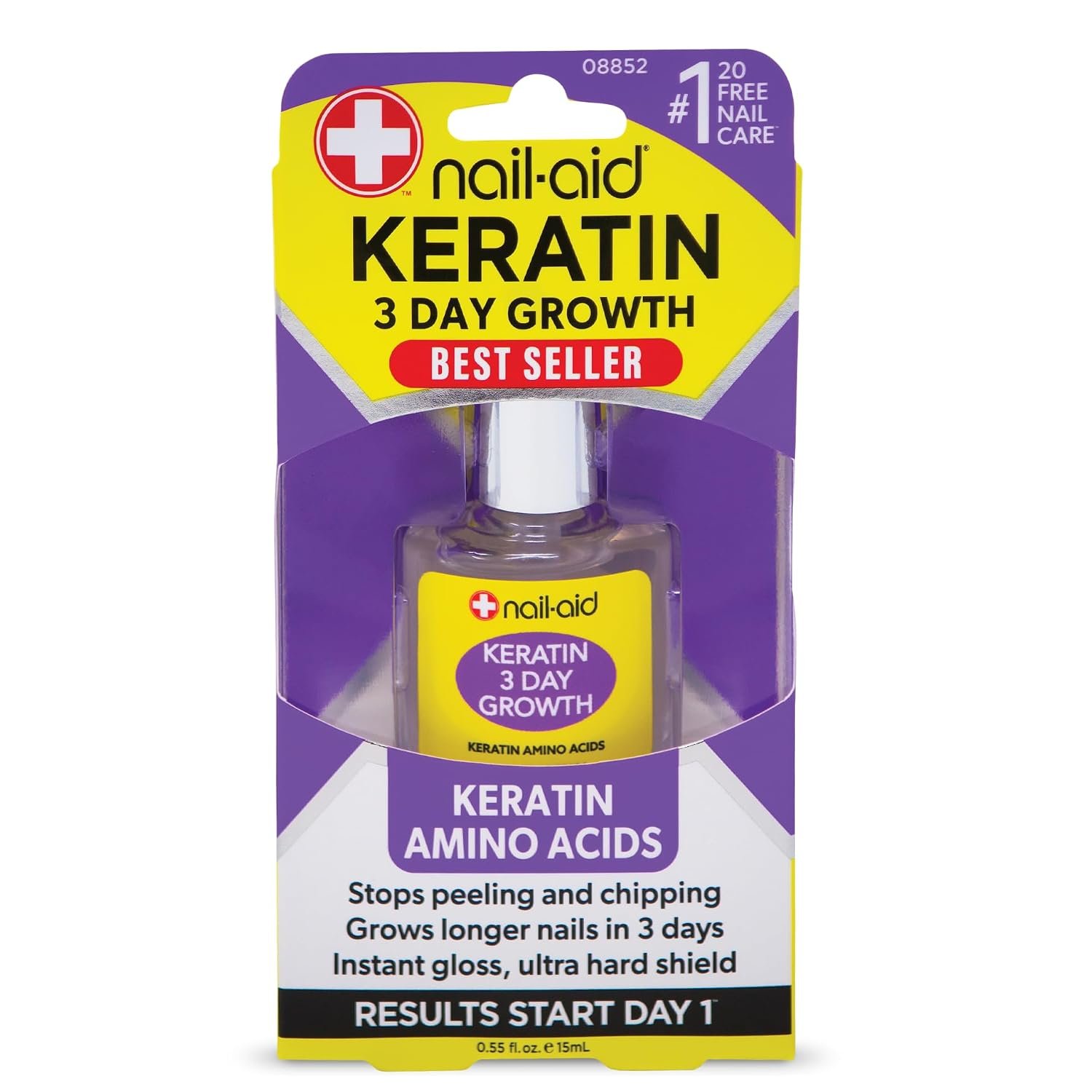 Nail-Aid Keratin 3 Day Growth Nail Strengthener