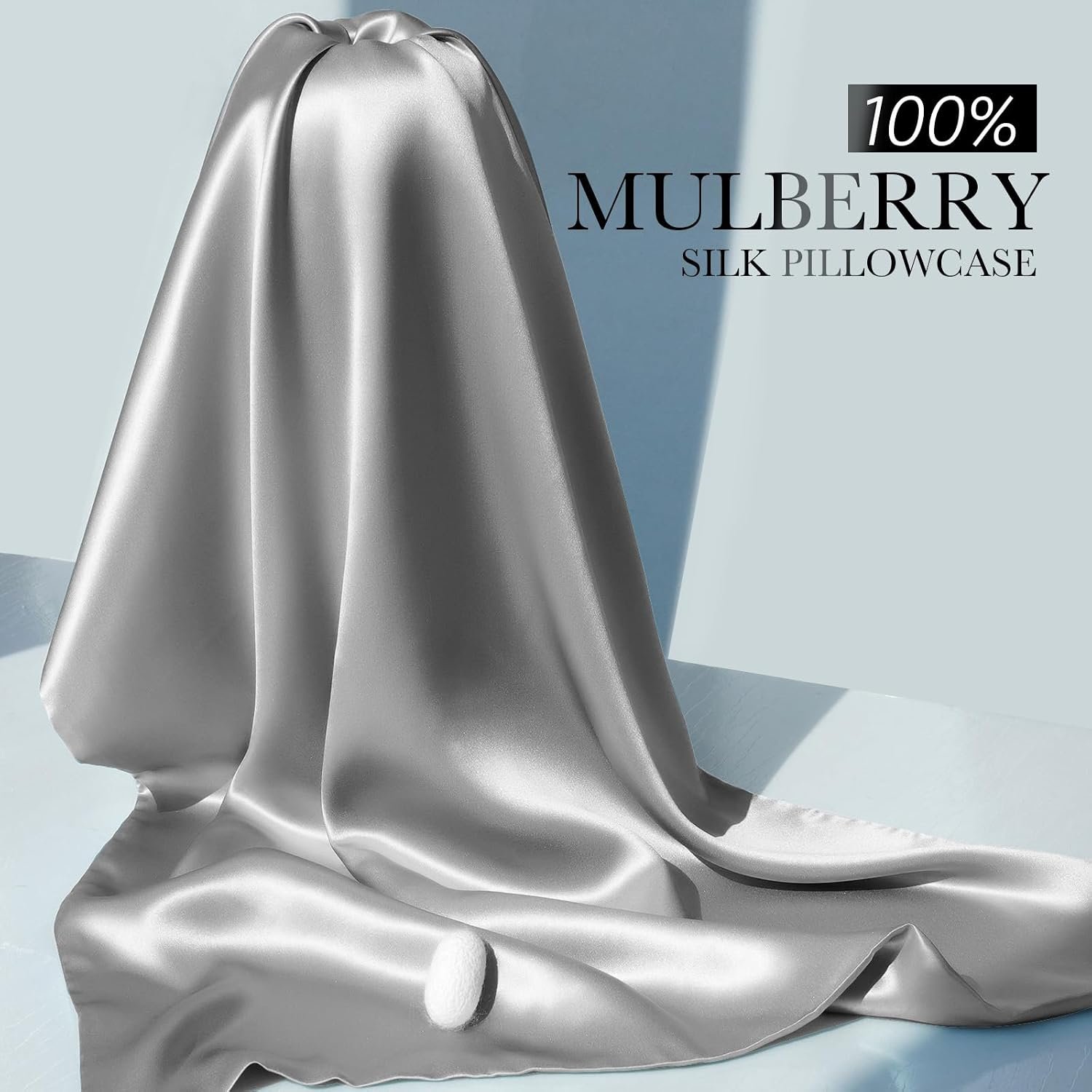 J JIMOO 22 Momme 100% Mulberry Silk Pillow Cases for Hair and Skin - Image 4