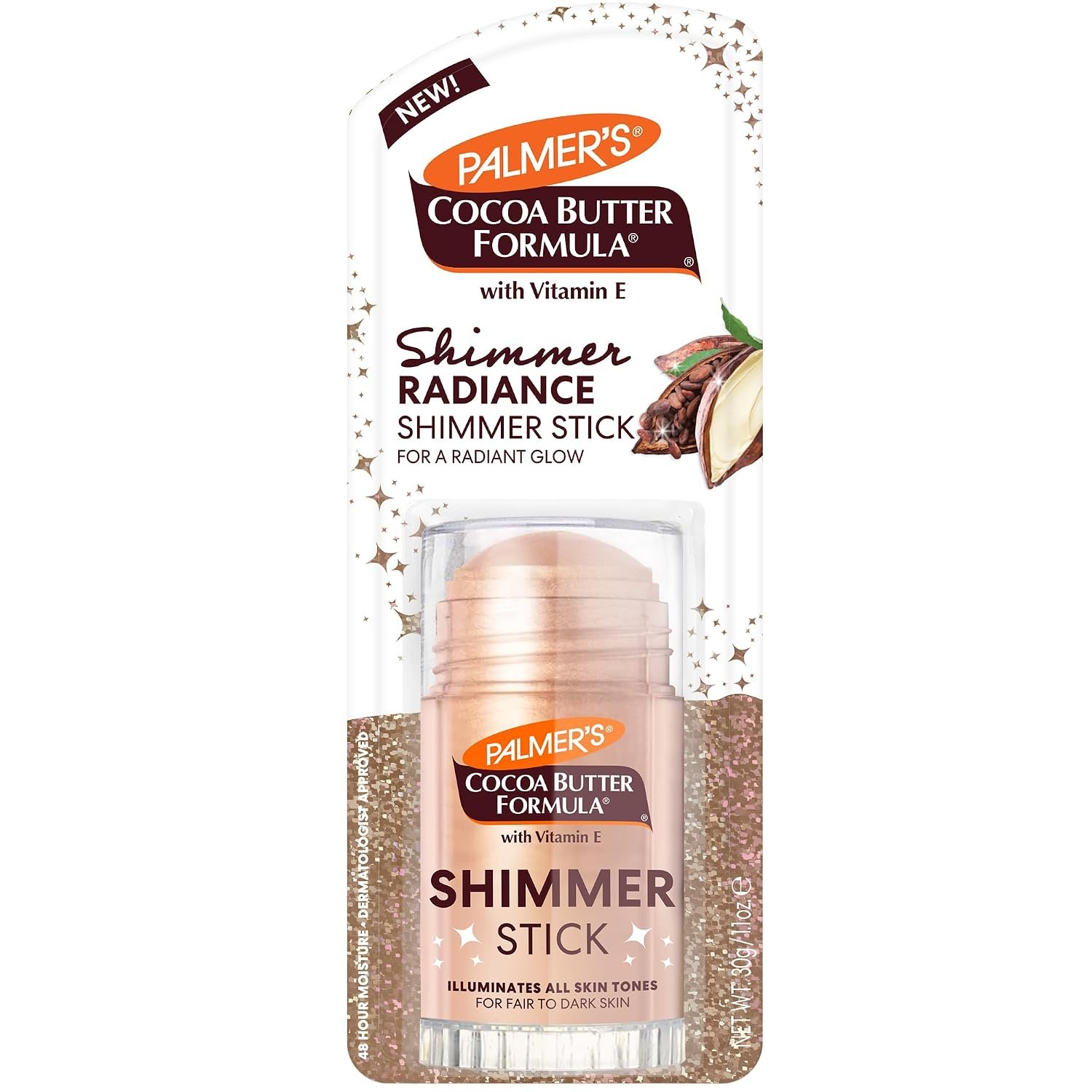 Palmer's Body Shimmer Stick, Cocoa Butter Formula with Vitamin E (1 Oz)
