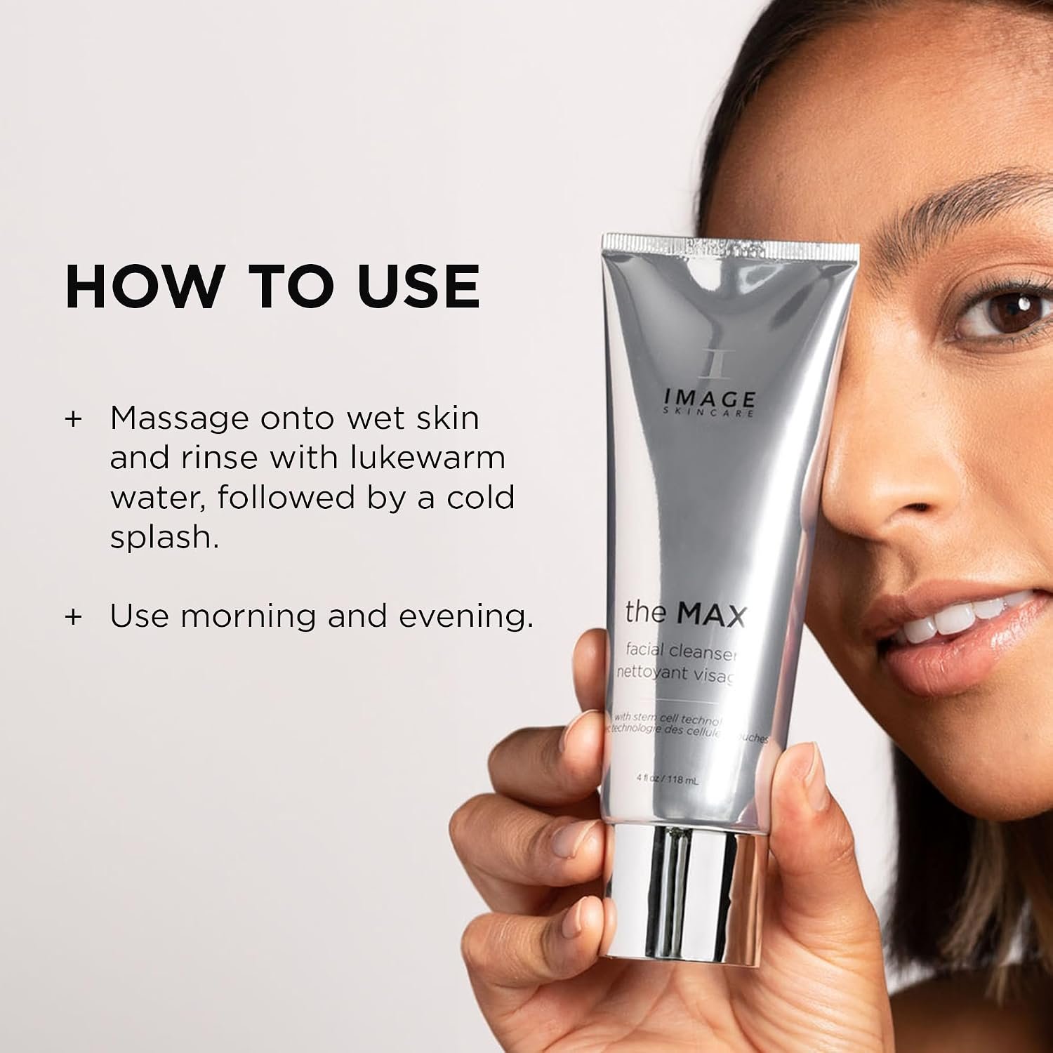 IMAGE Skincare, the MAX Facial Cleanser, Silky Face Wash with Peptides for Youthful Looking Skin, 4 fl oz - Image 4