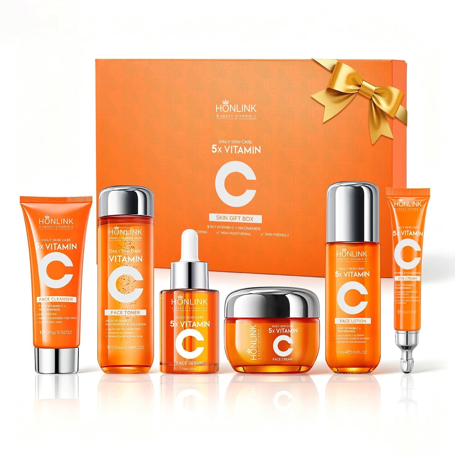 Vitamin C Skincare Set for Women, 6...