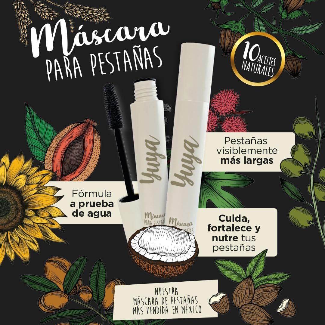 YuYa Cruelty-Free Makeup - Natural Oil Mascara for Long, Voluminous Lashes - Basic Must-Have for Any Makeup Routine! - Image 5