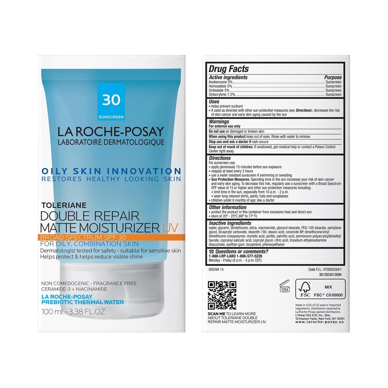 La Roche-Posay Toleriane Double Repair Matte Face Moisturizer - Image 11