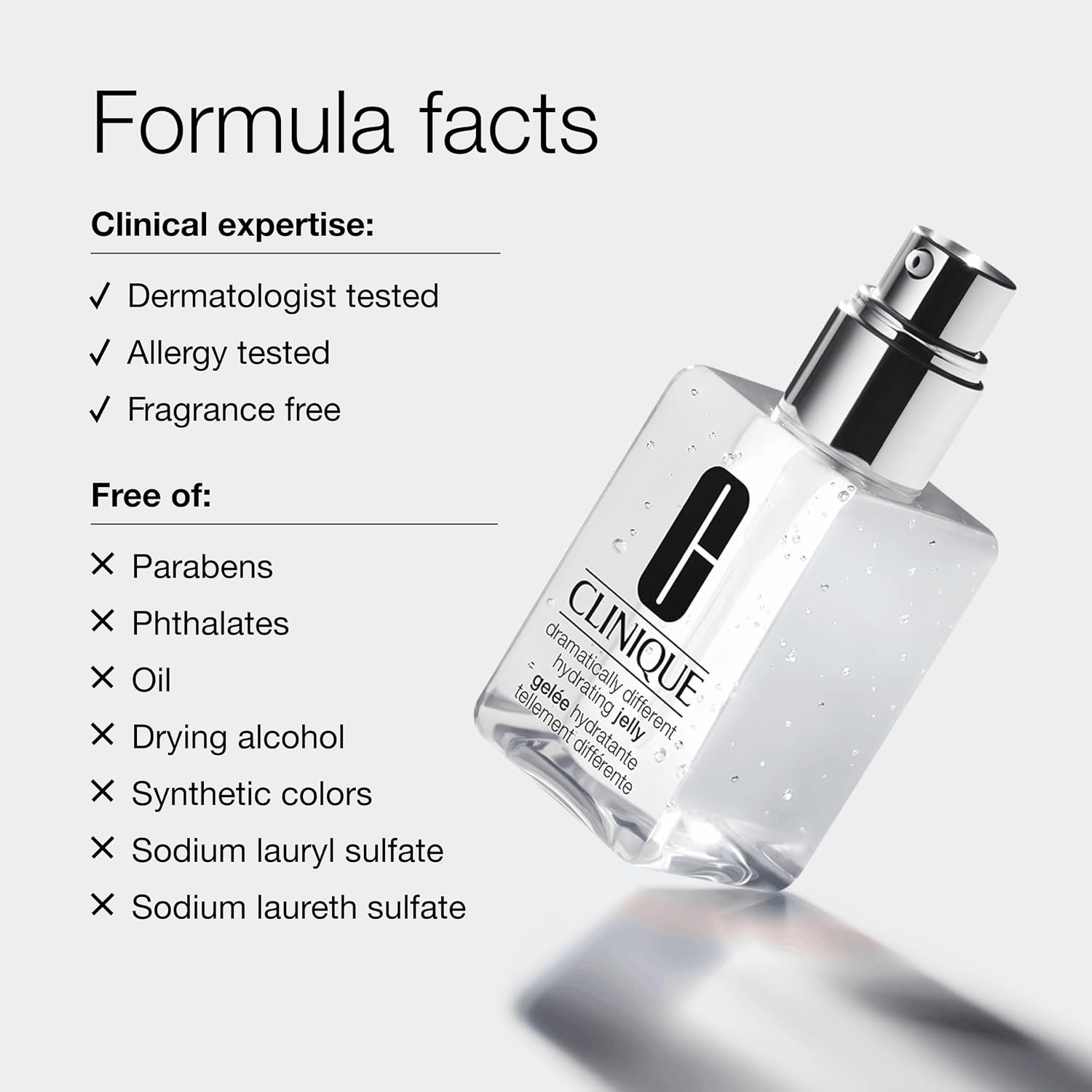 Clinique Dramatically Different Hydrating Jelly Lightweight Oil Free Face Moisturizer With Hyaluronic Acid For All Skin Types - Image 8