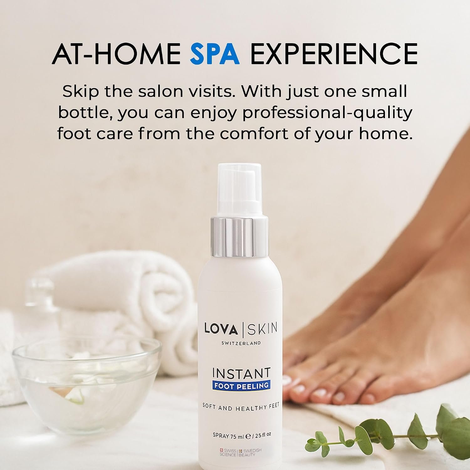 Instant Foot Peel Spray 75ml | Callus Remover | Callus Remover for Feet | Pedicure Tools for Feet | Fast-Acting Foot Exfoliator for Cracked Heels & Dead Skin Removal - Image 4