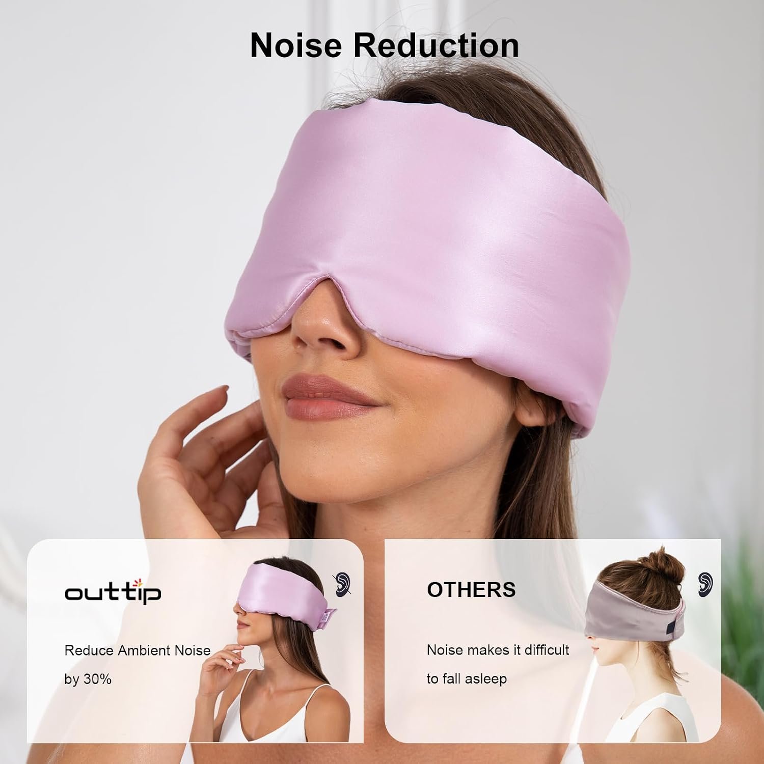 100% Mulberry Silk Sleep Masks for Women Men, Blackout Eye Mask Sleep Silk for Sleeping Side Sleeper, Eye Covers for Sleeping Adjustable Light Blocking Women Relaxing Gift for Home, Travel, Office - Image 5