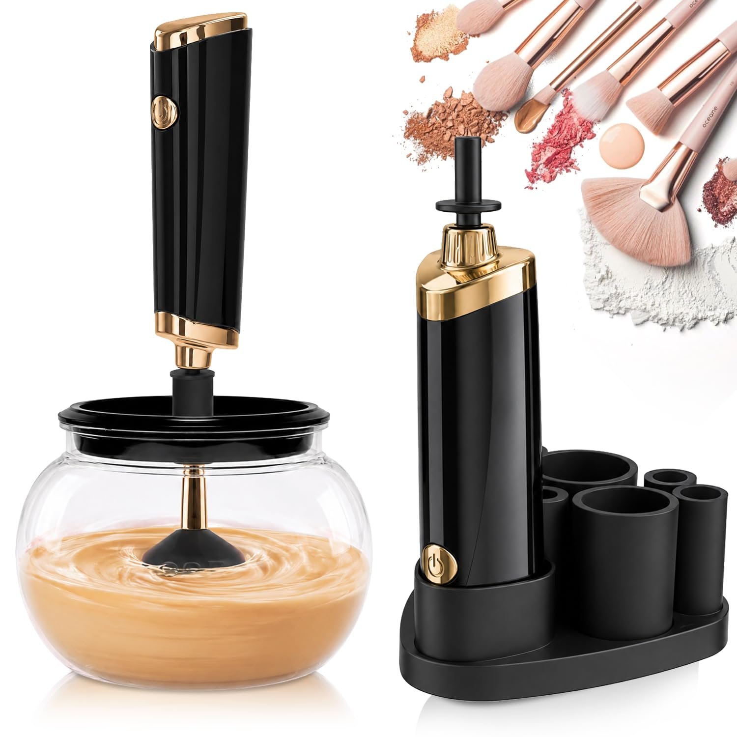 Electric Makeup Brush Cleaner and D...