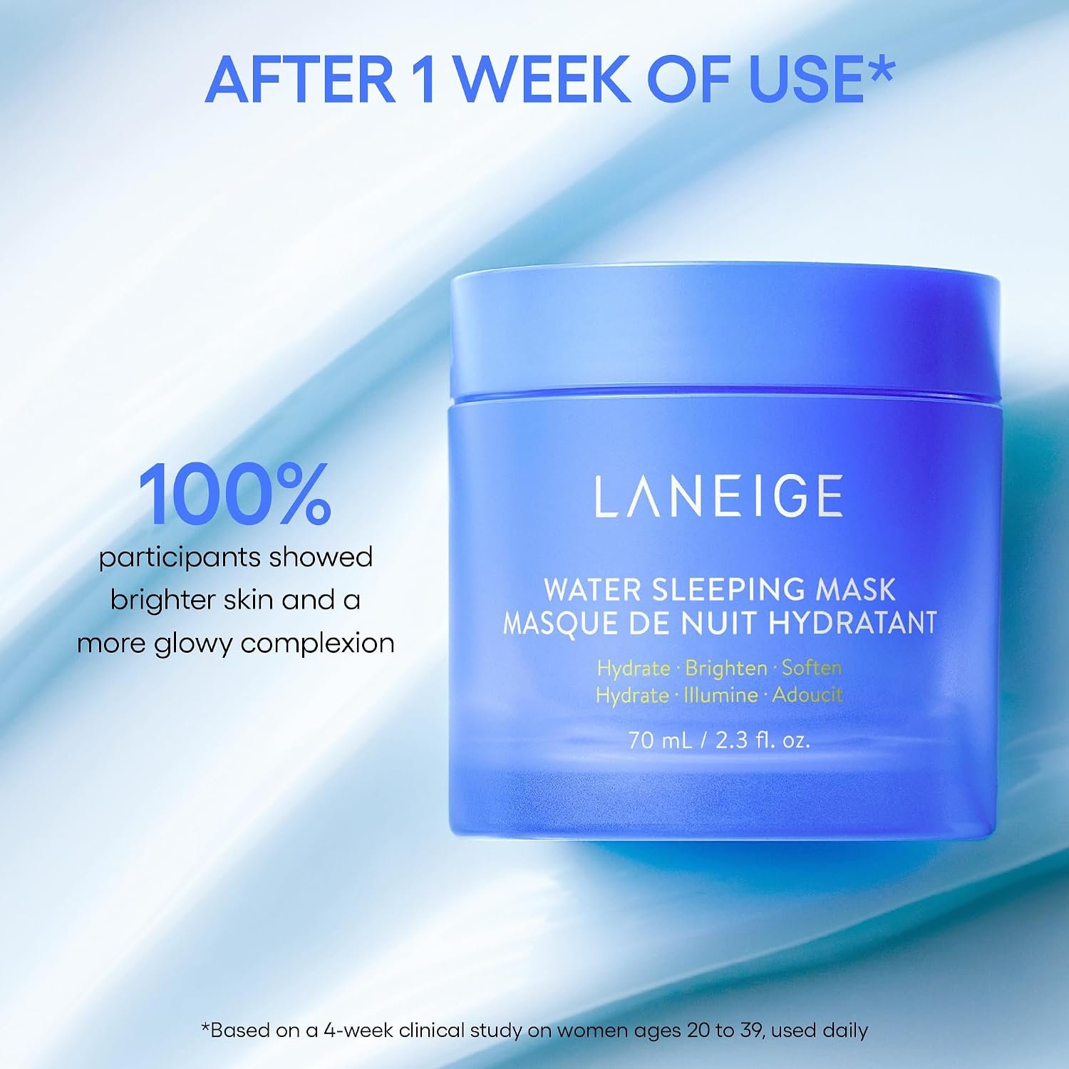 LANEIGE Water Bank Blue Hyaluronic Cream Moisturizer: Hydrating Korean Face Cream with Squalane & Ceramide for Skin Barrier Support, Dermatologist-Tested - Image 9