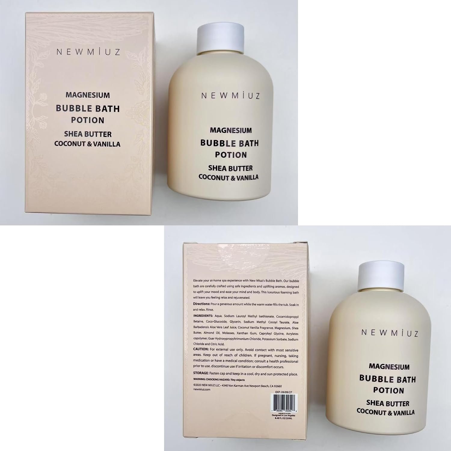 Magnesium Bubble Bath - Long Lasting Foaming Bubbles - Moisturizing - Shea Butter Coconut Vanilla - Relaxing Stress Relief - Calming Self Care Spa Gift for Birthday Christmas - Image 8