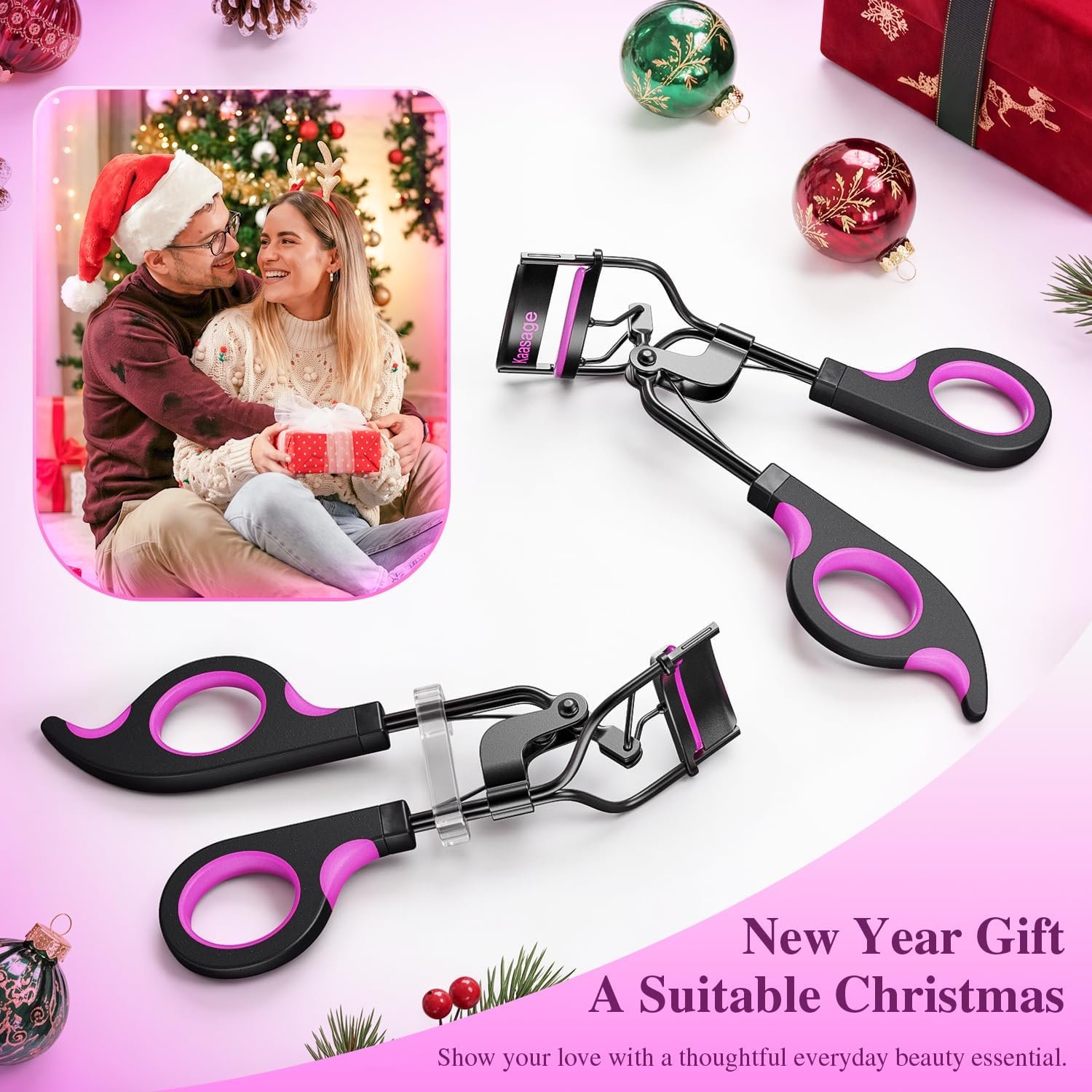 Kaasage Eyelash Curler with Pads, Achieve Perfect Curls in 5 Seconds - Image 2