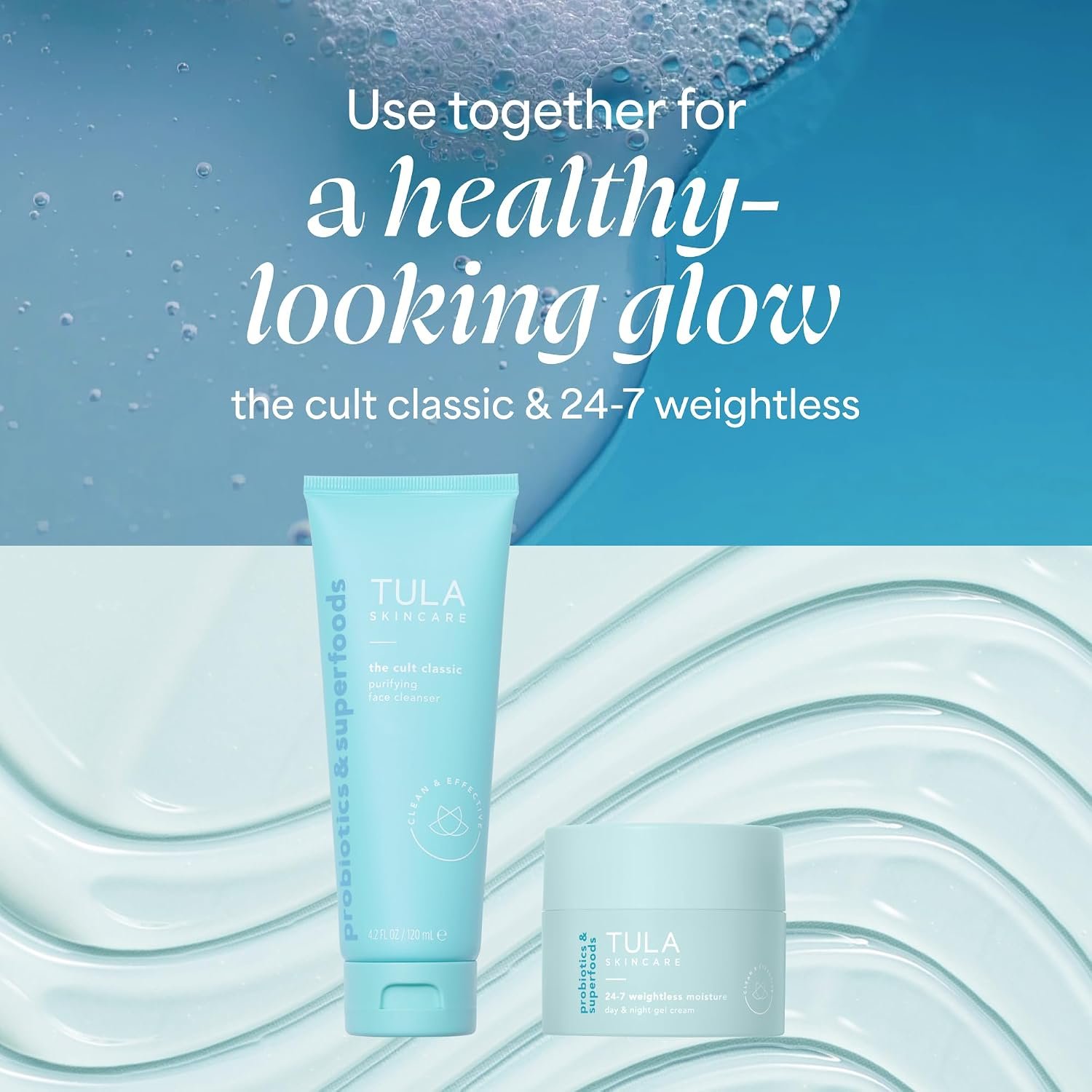 TULA Skincare 24-7 Weightless Moisture, Gel Cream Face Moisturizer for Oily Skin & Large Pores with Prebiotic Extracts, Hyluronic Acid, & Niacinamide - Image 8