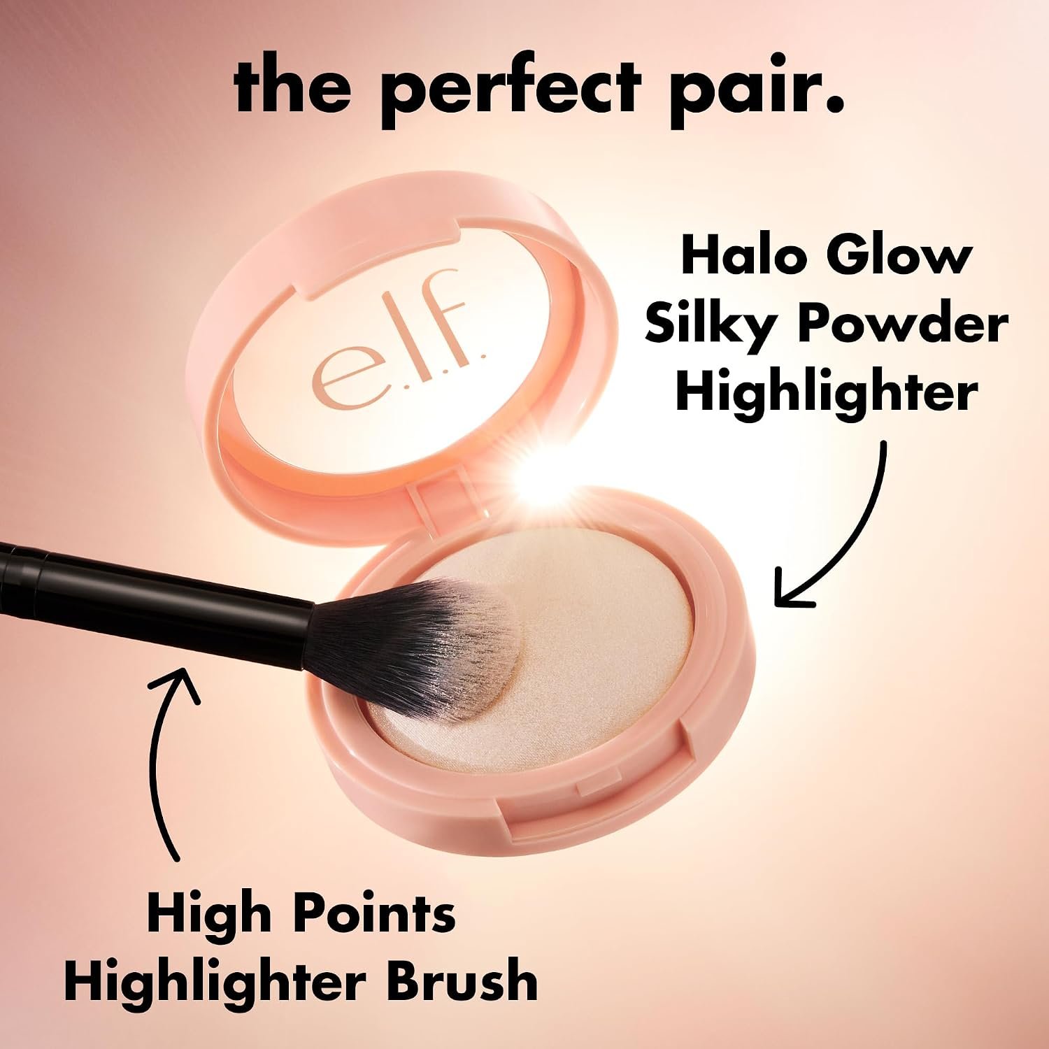 e.l.f. Halo Glow Silky Powder Highlighter, Long-Lasting Luminous Face Finish, Cake-Resistant With Micro-Shimmer, Vegan & Cruelty-Free, Blush Money - Image 7