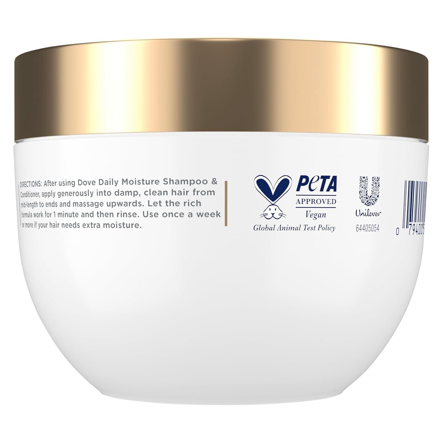 Dove Hyaluronic + Moisture Mask for Dry Hair with Hyaluronic Serum 9.2oz - Image 2