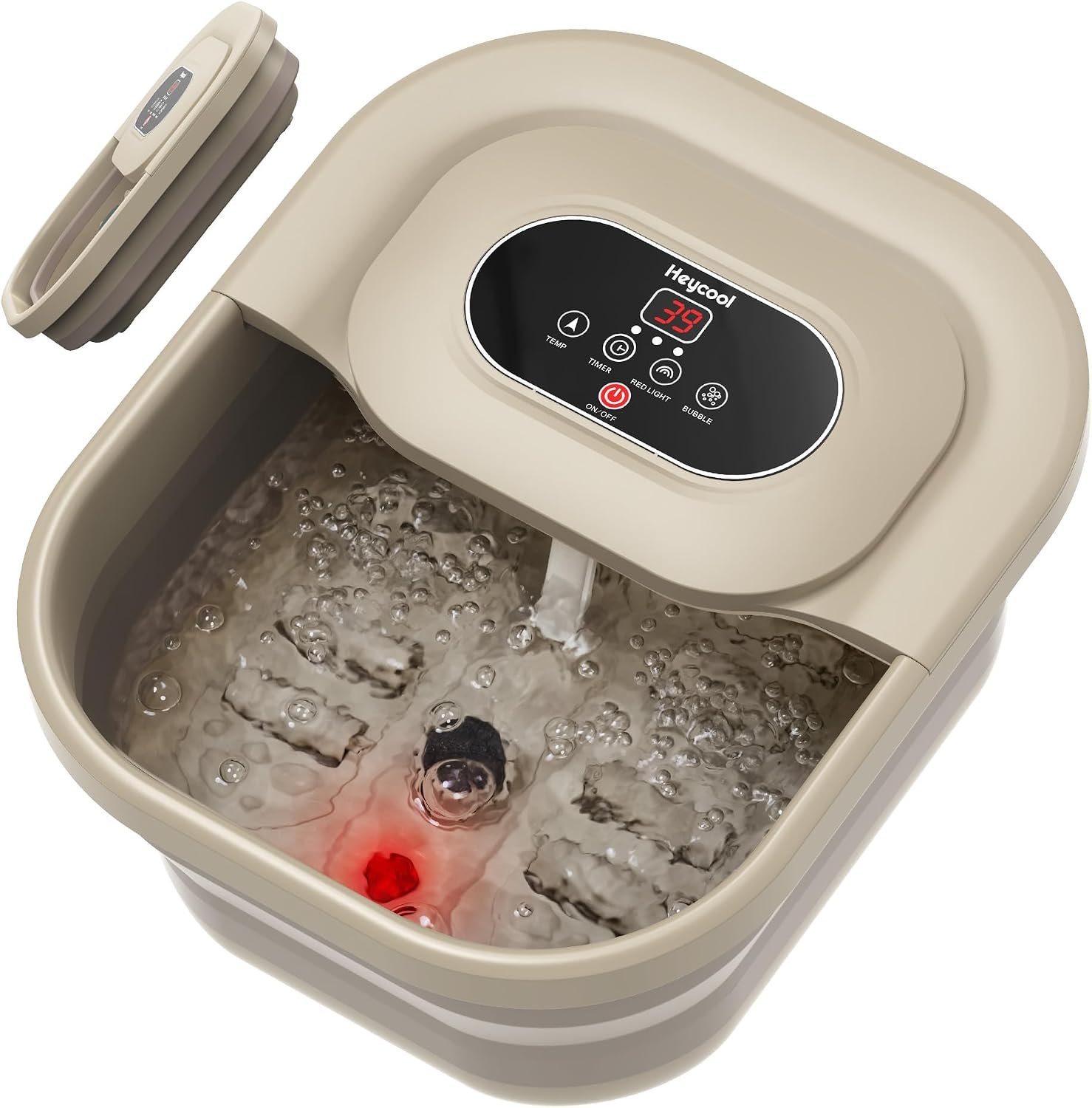 Heycool Collapsible Foot Spa, Bubbl...