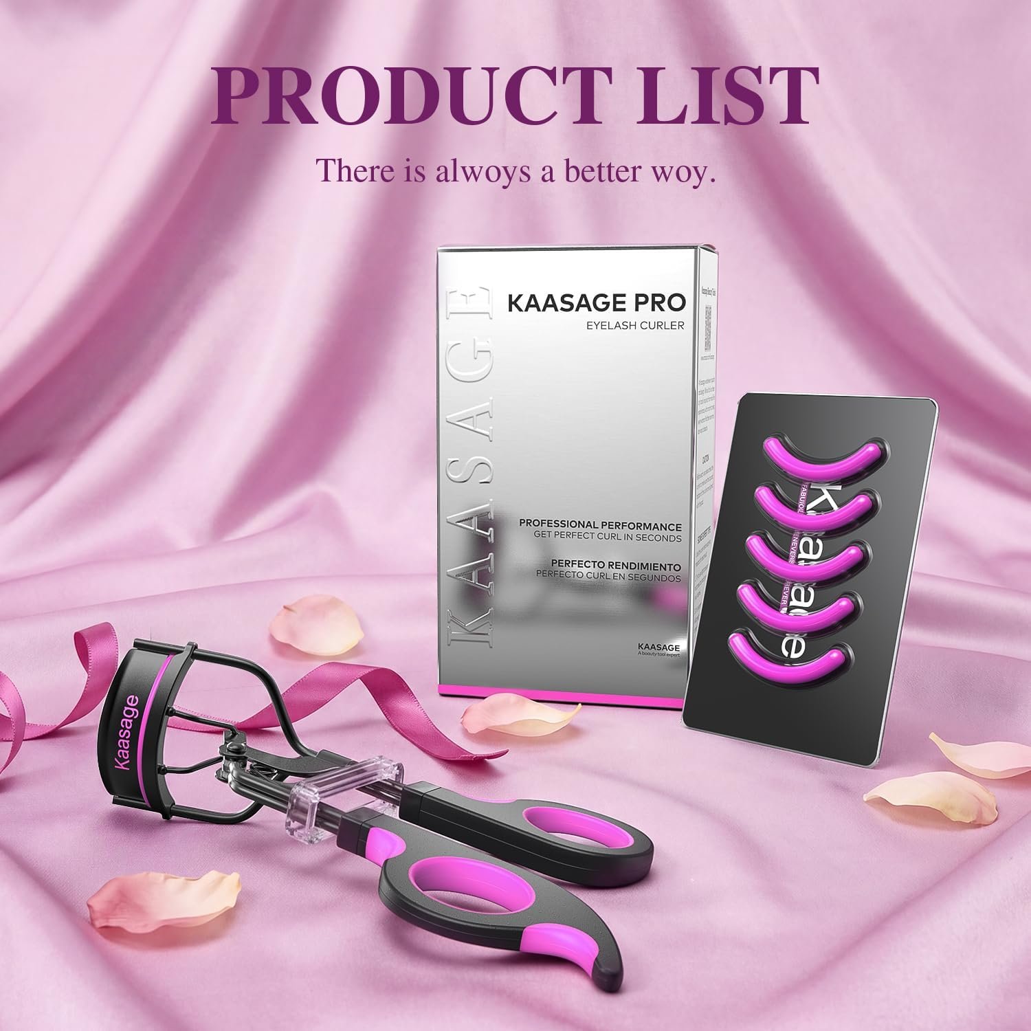 Kaasage Eyelash Curler with Pads, Achieve Perfect Curls in 5 Seconds - Image 8