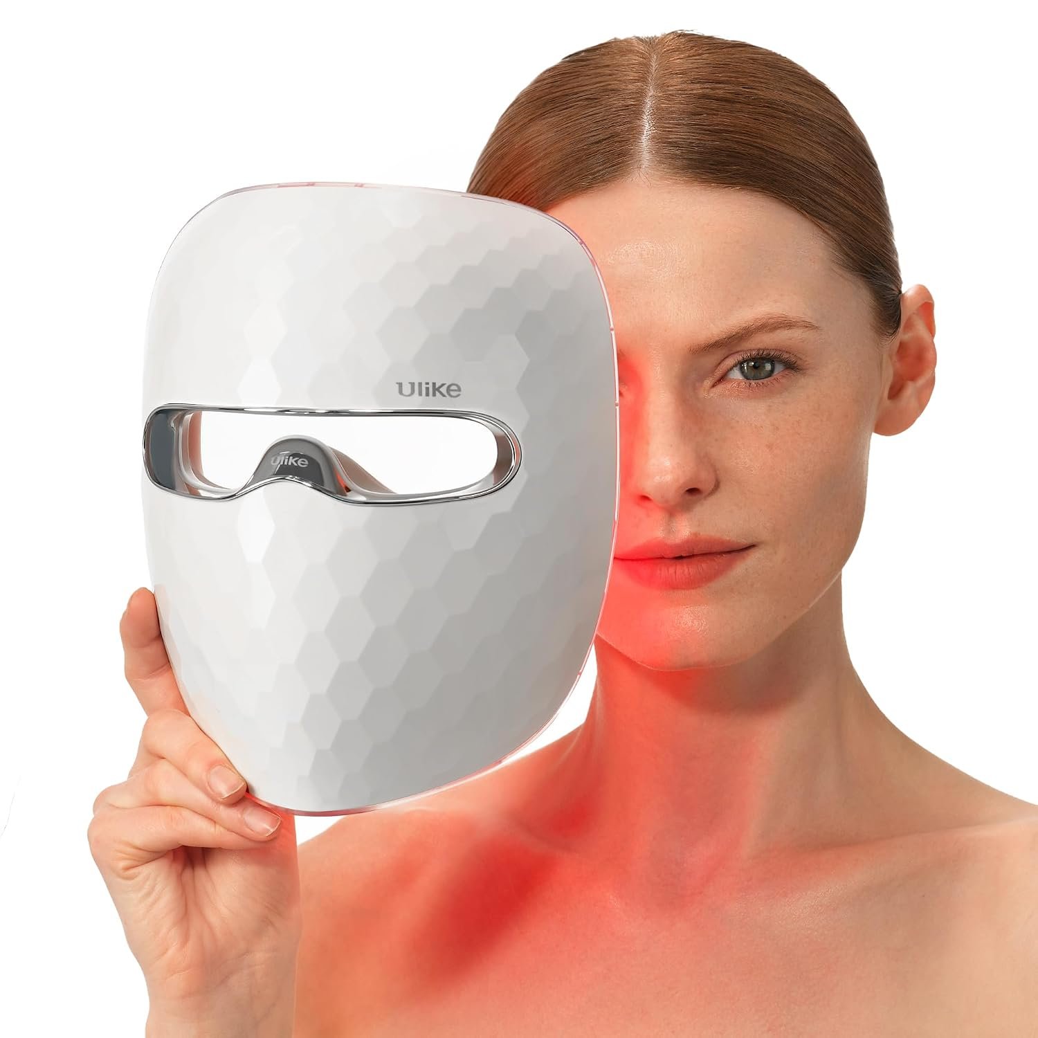 Ulike Red Light Therapy Mask for Face,360° full face coverage