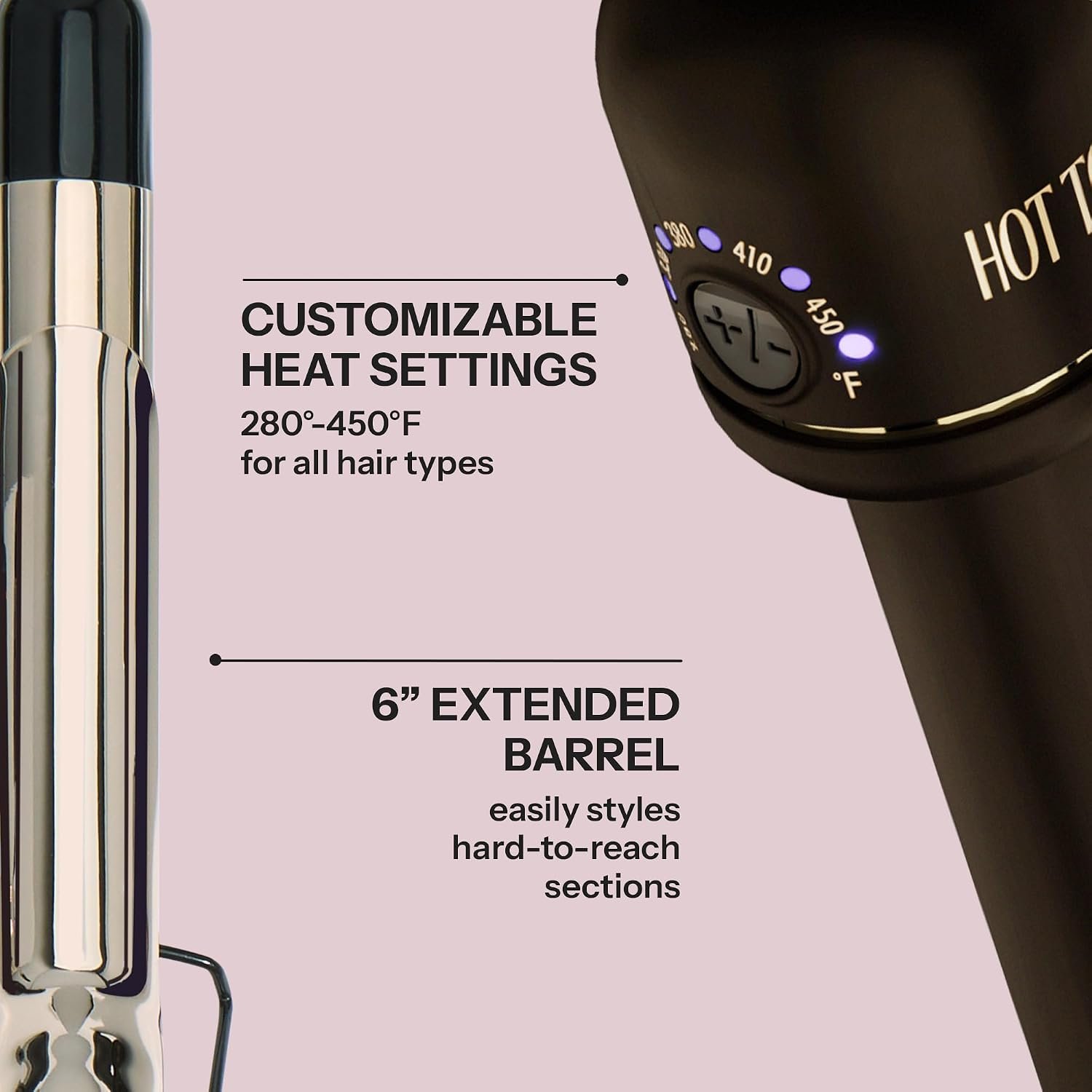 Hot Tools Professional 1" Extended Barrel Curling Iron for Defined Curls - Image 4