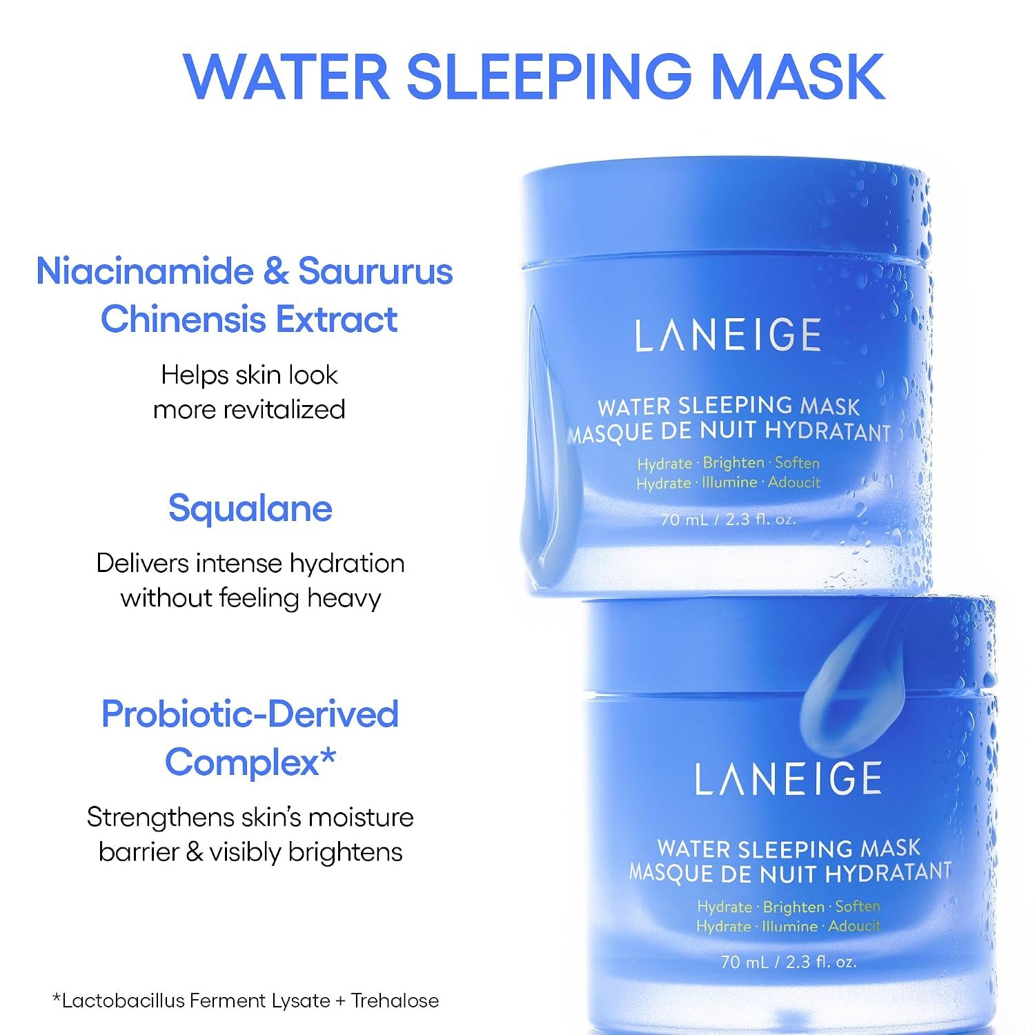 LANEIGE Water Bank Blue Hyaluronic Cream Moisturizer: Hydrating Korean Face Cream with Squalane & Ceramide for Skin Barrier Support, Dermatologist-Tested - Image 8