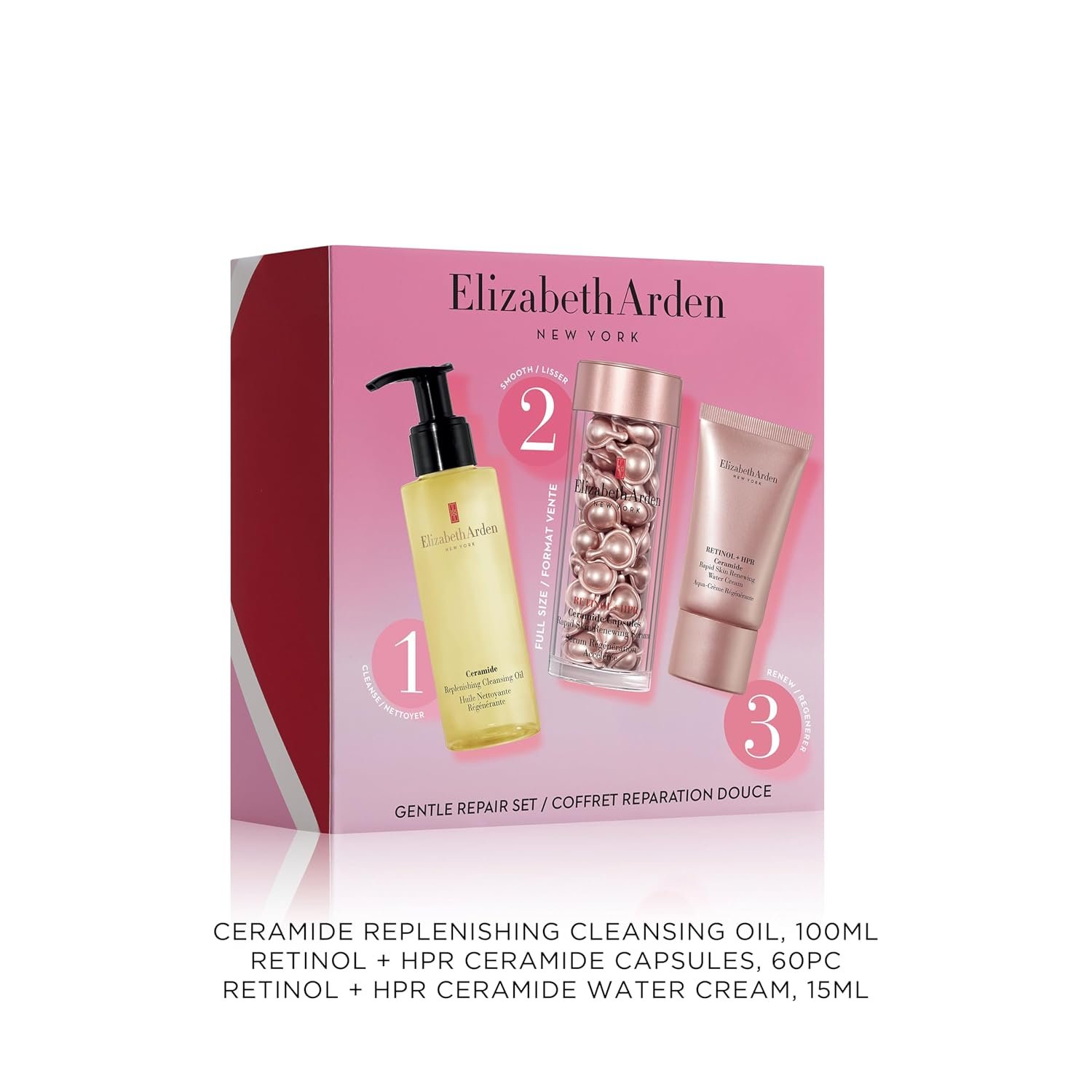 Elizabeth Arden Retinol + HPR Ceramide Rapid Skin Renewing Anti-Aging Face Serum Capsules, Fine Lines & Wrinkles Treatment with Peptides, Vitamin E, & Niacinamide - Image 2
