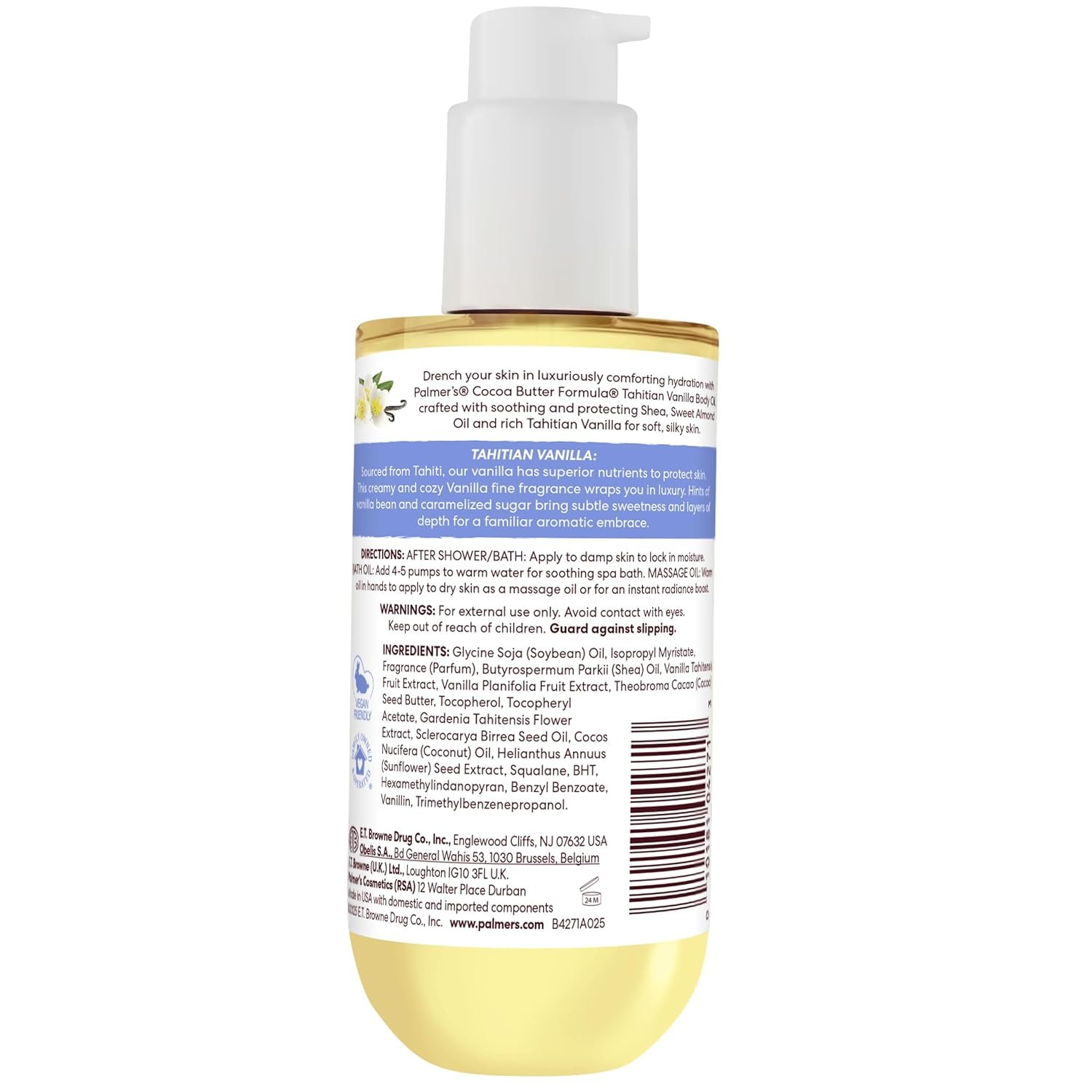 Palmer's Tahitian Vanilla Body Oil, Cocoa Butter Formula (6.5 Fl Oz) - Image 10