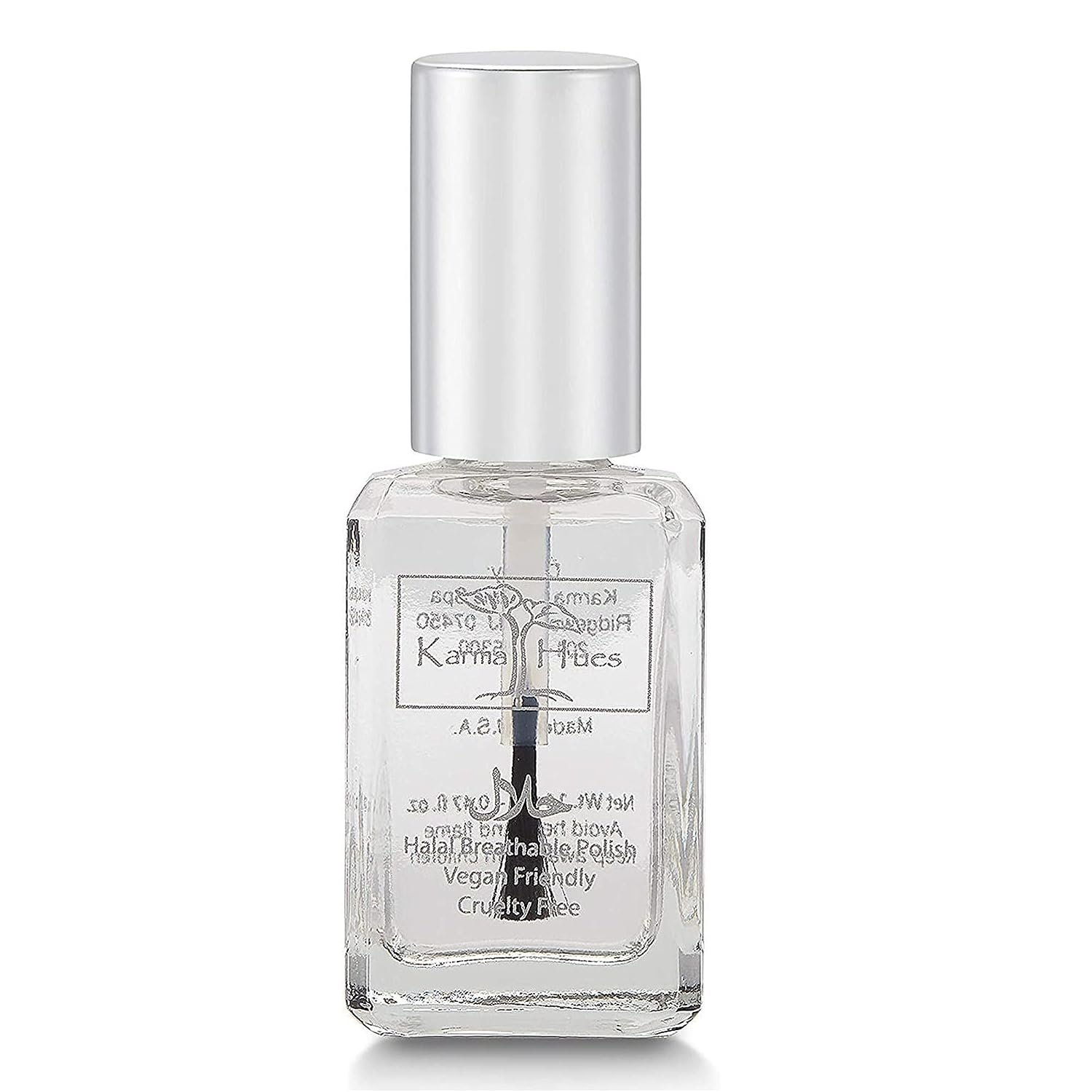 Karma Halal Certified Breathable Nail Hardener Nail Polish - Truly Breathable Cruelty Free and Vegan - Oxygen Permeable Wudu Friendly Nail Enamel