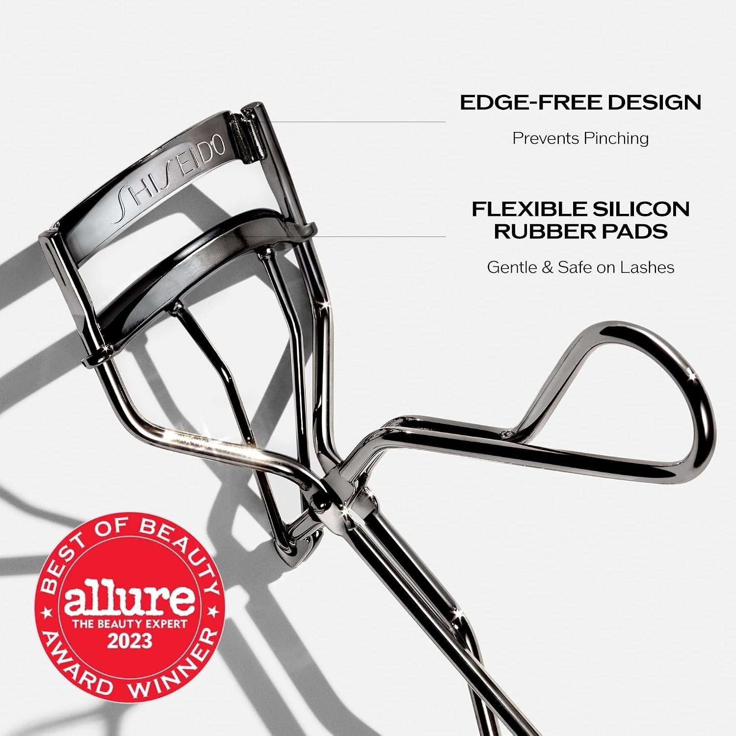 Shiseido Eyelash Curler - Crimps & Curls Lashes for Perfect, Eye-Framing Fringe - Gentle & Safe - Includes Replacement Pad - Image 3