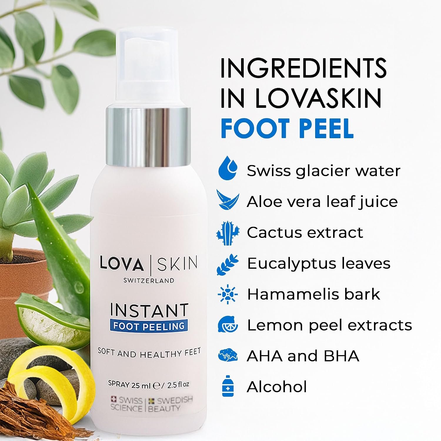 Instant Foot Peel Spray 75ml | Callus Remover | Callus Remover for Feet | Pedicure Tools for Feet | Fast-Acting Foot Exfoliator for Cracked Heels & Dead Skin Removal - Image 6