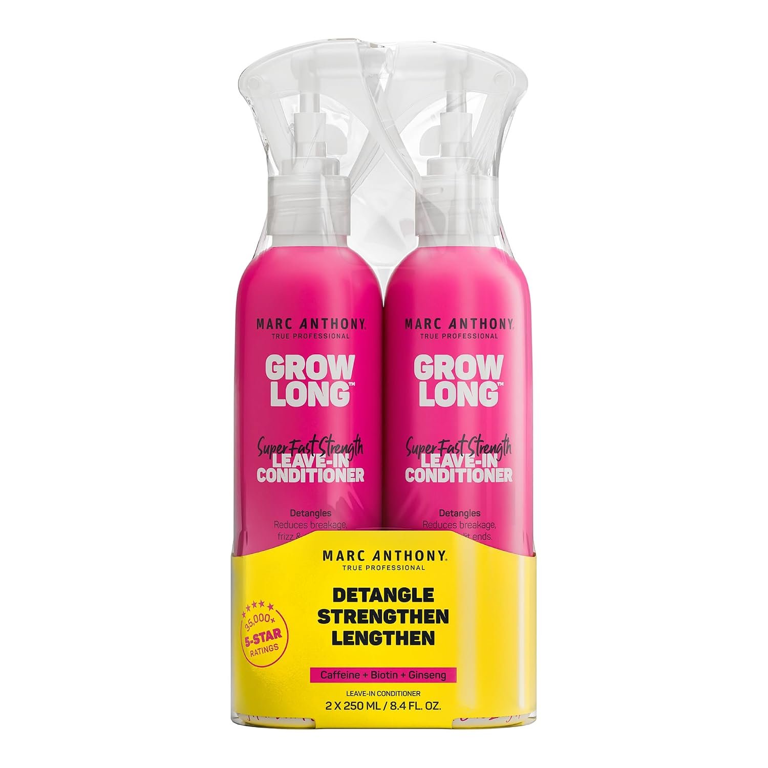 Marc Anthony Grow Long, Detangling Leave-In Hair Conditioner Spray 2 Pack