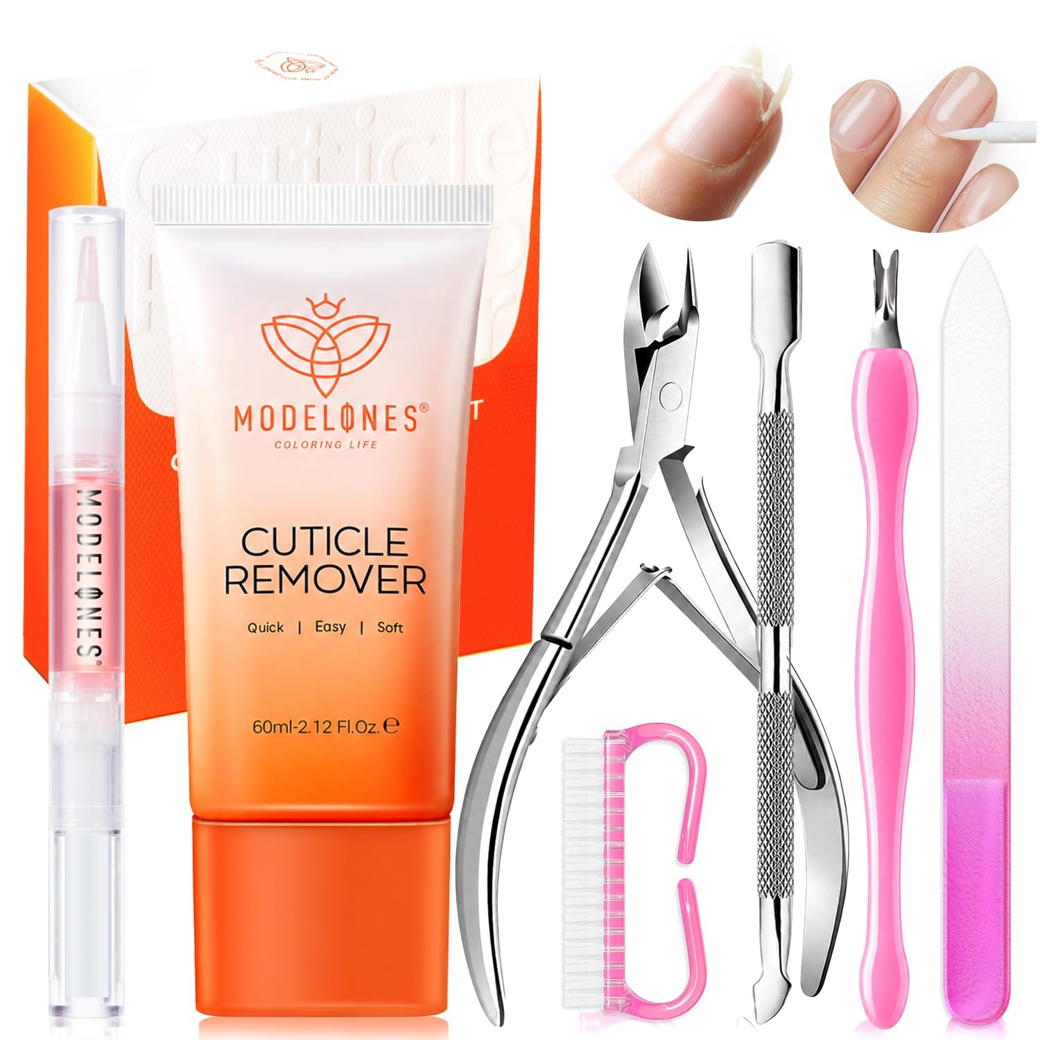Modelones Cuticle Remover, Nail Kit...