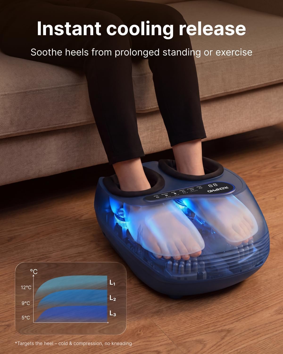 RENPHO Thermacool 2-in-1 FSA Foot Massager with Heat & Cold, HSA Eligible - Image 2