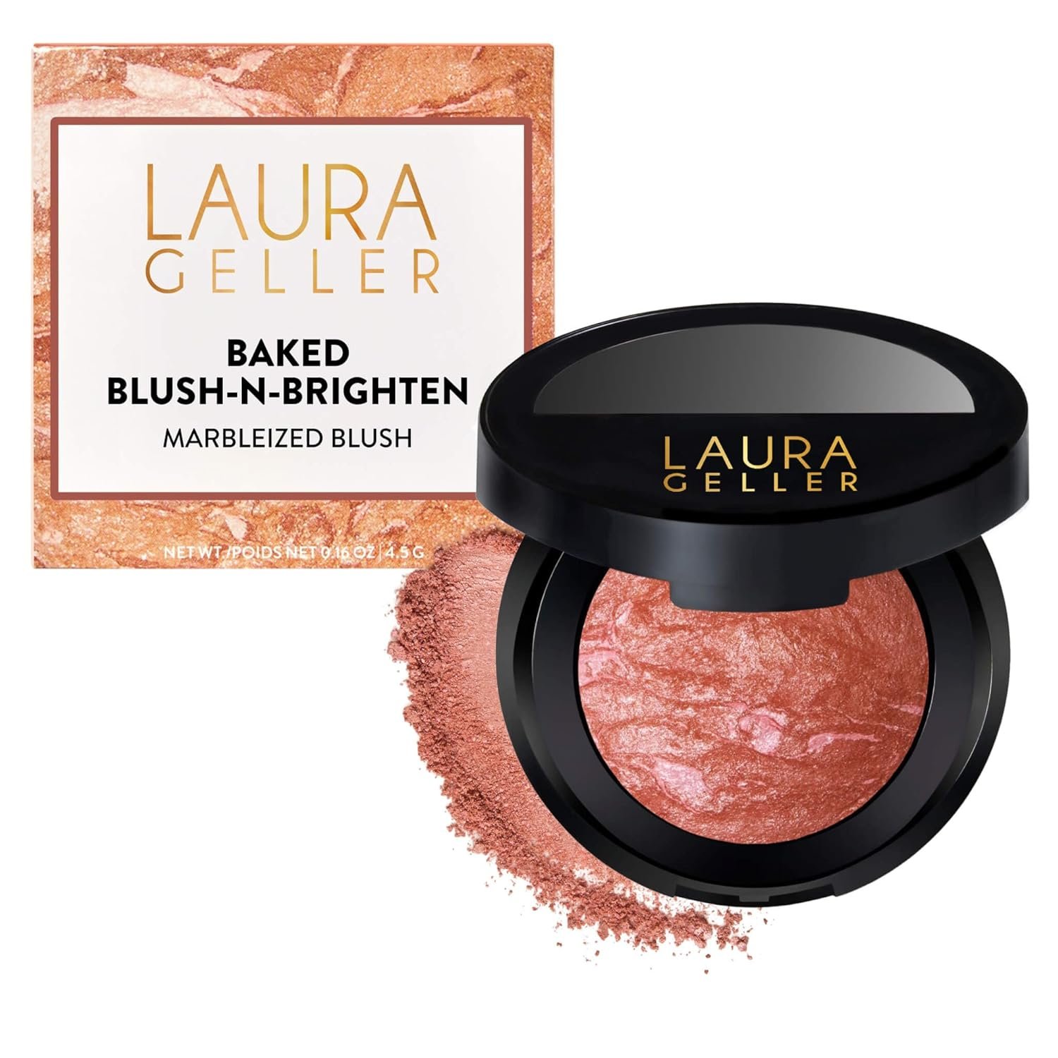 LAURA GELLER Baked Blush-n-Brighten Powder Blush - Pink Grapefruit
