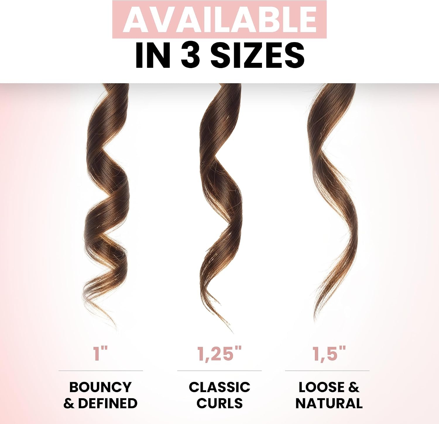 ELLA BELLA® Curling Iron 1.5" Professional Ceramic Wand, All Hair Types - Image 8