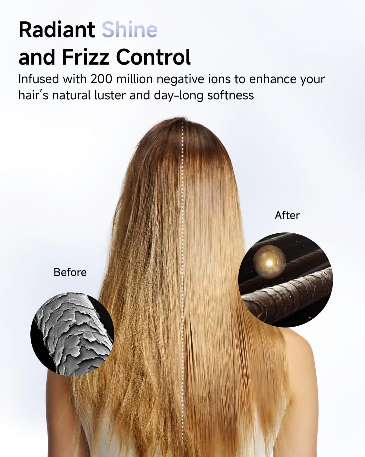 Laifen Swift Professional High-Speed Hair Dryer, 200M Negative Ions, Silver - Image 3