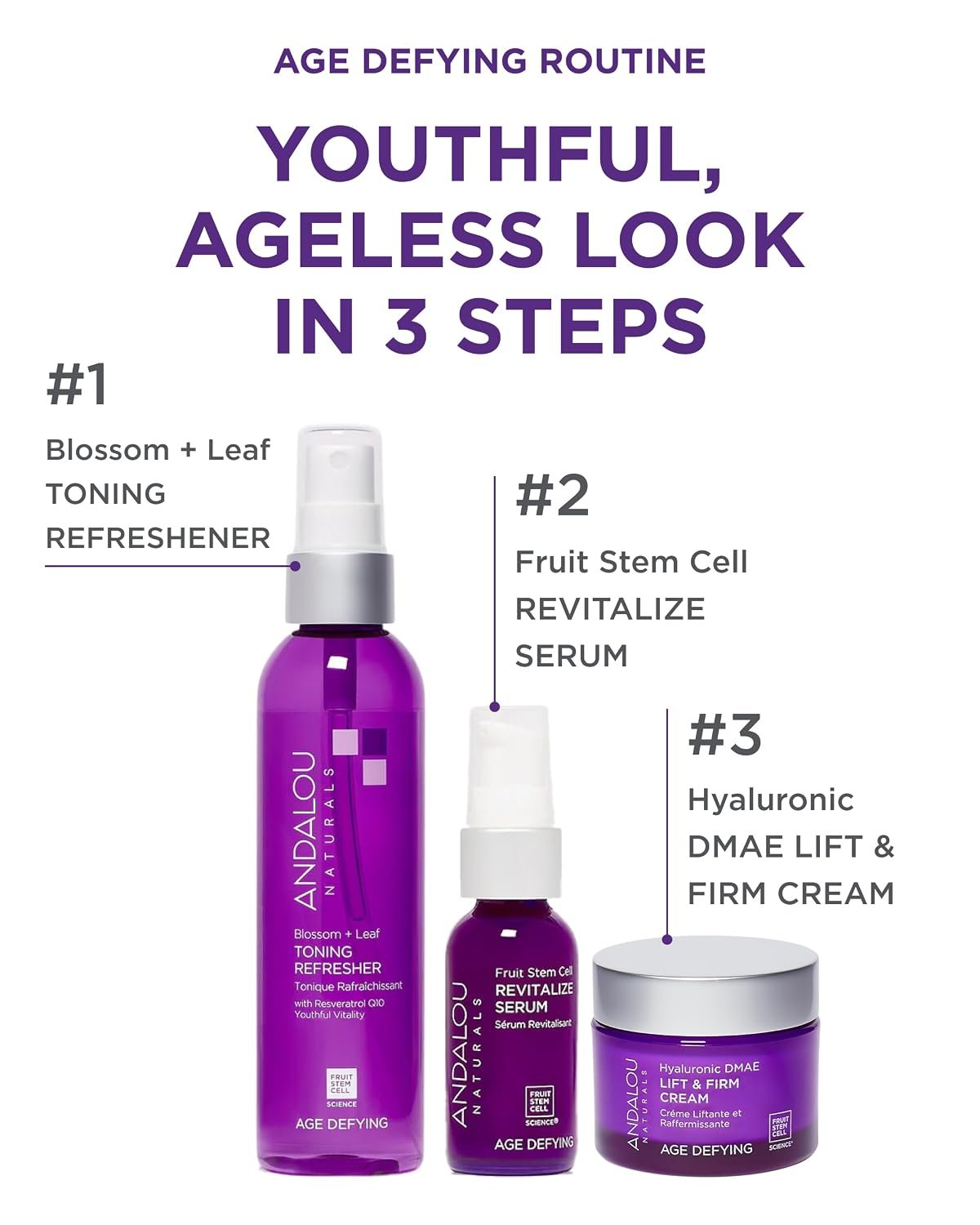 Andalou Naturals Age Defying Blossom + Leaf Toning Refresher (6 fl oz) - Image 3