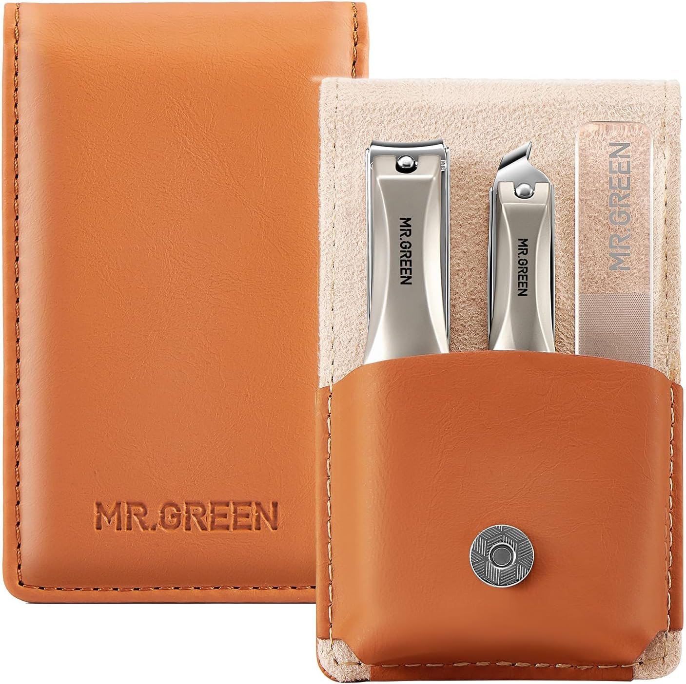 MR.GREEN 3pcs Nail Clippers Set, Anti Splash Excellent Quality Nail Cutter