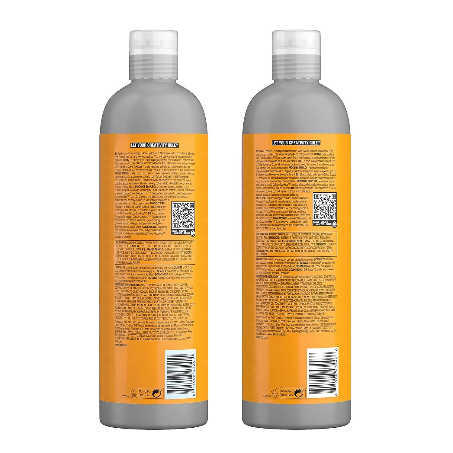 TIGI Bed Head Moisturizing Shampoo and Conditioner Set for dyed hair, Colour Goddess with Sweet Almond & Coconut Oils, 25.36 fl oz, 2 Pack - Image 2