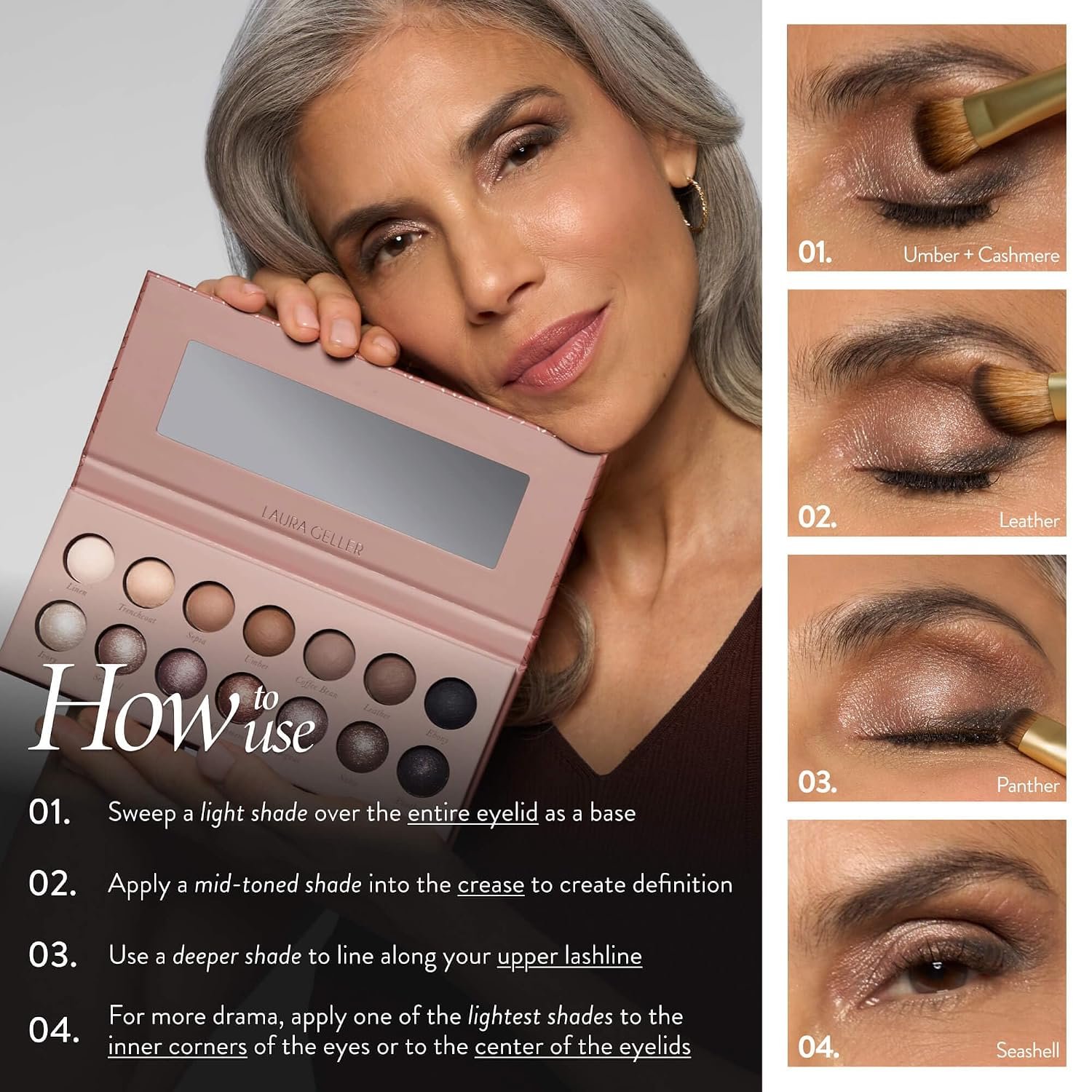 LAURA GELLER The Delectables Timeless Tones Eyeshadow Palette - Image 3