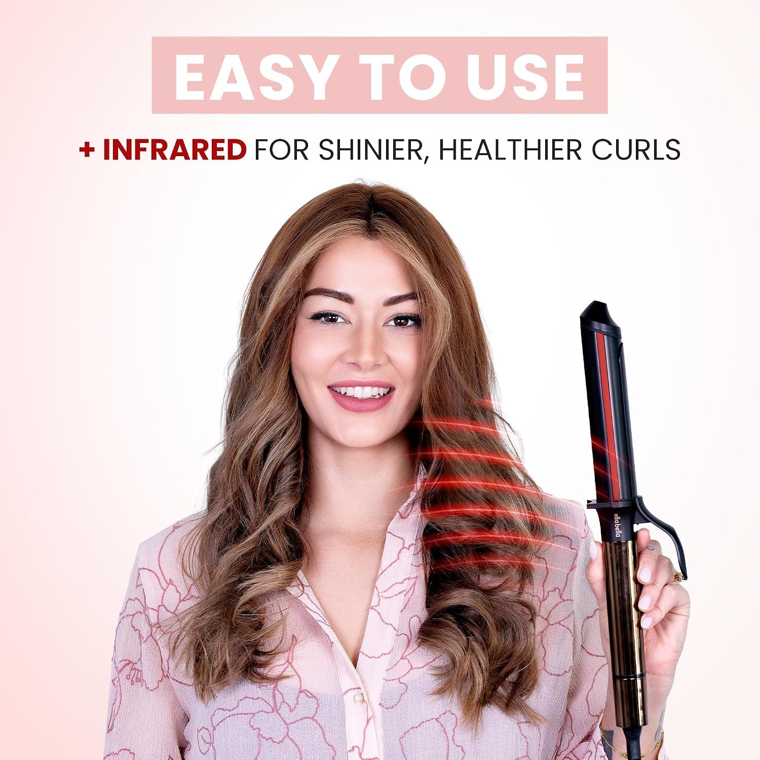 ELLA BELLA® Curling Iron 1.5" Professional Ceramic Wand, All Hair Types - Image 7