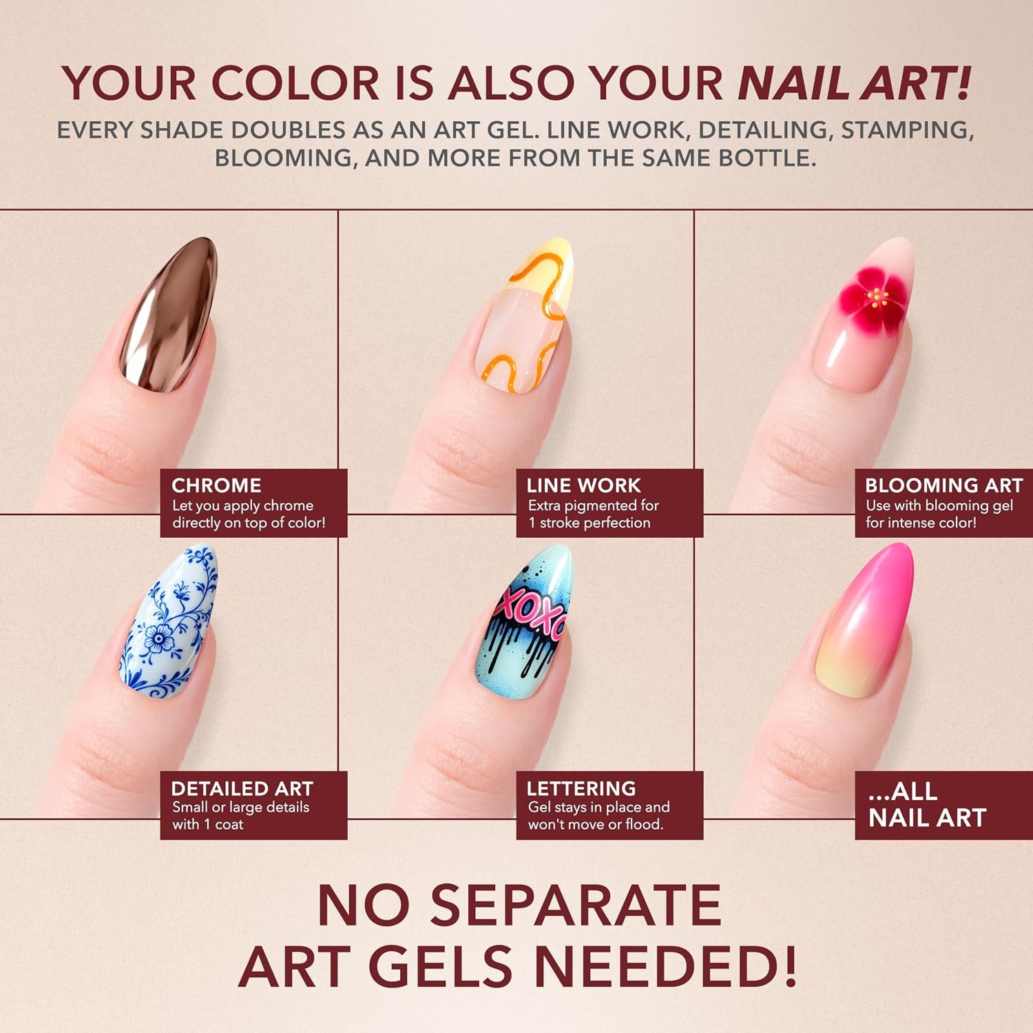 KIARA SKY Gel Pro HEMA-Free Gel Nail Polish | Full Coverage, 28+ Day Wear, Self-Leveling, UV/LED Soak-Off, 0.5 fl oz | Deeply Devoted #143 - Image 5