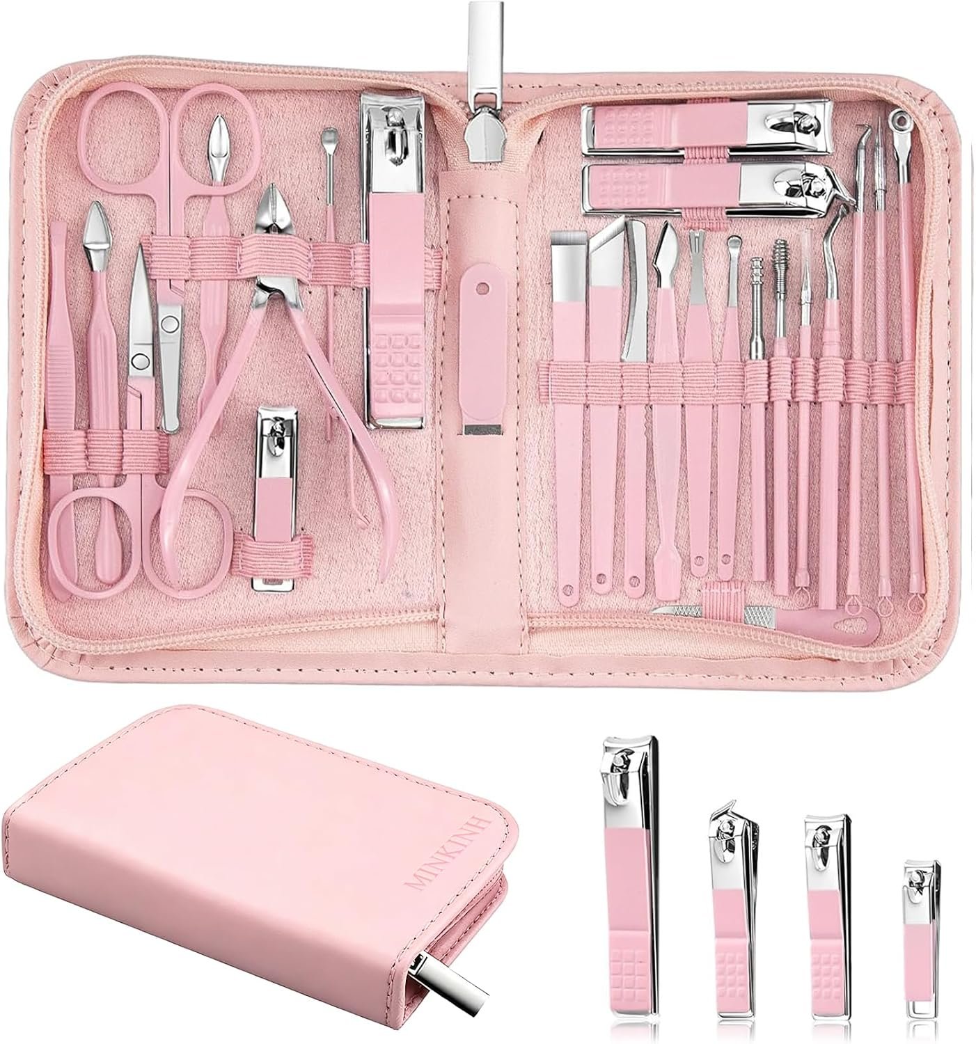 MINKINH 26-Piece Manicure Set for W...