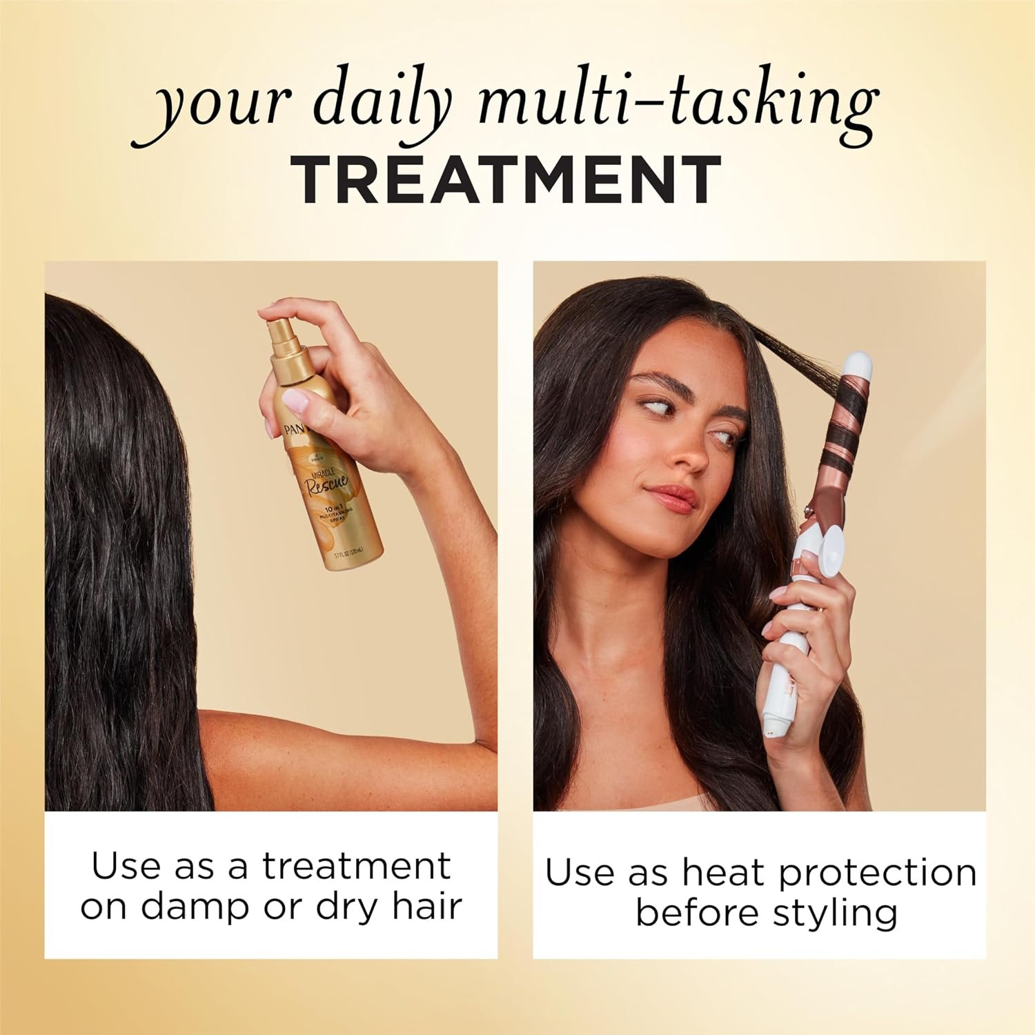 Pantene Miracle Rescue 10-in-1 Multitasking Spray, Heat Protection, 5.7 oz - Image 6