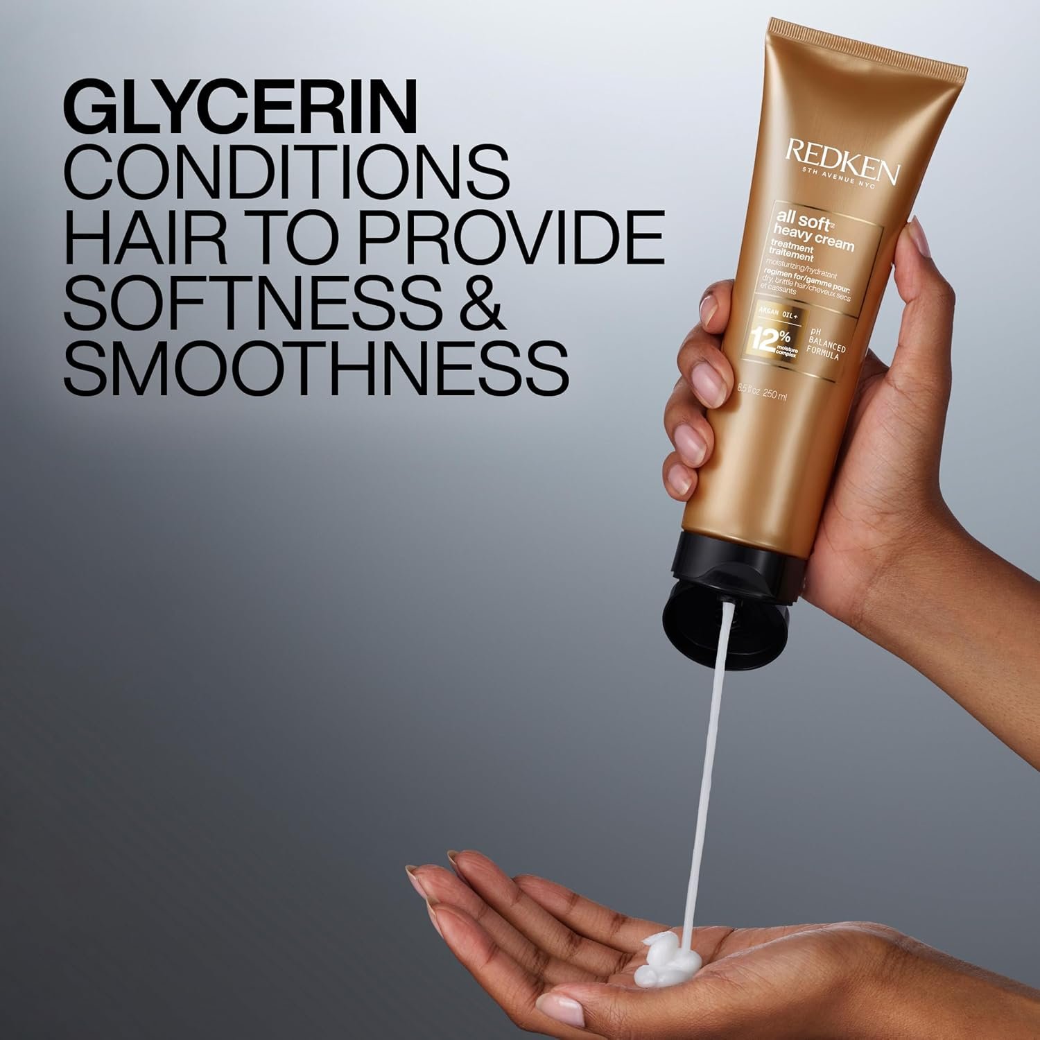 Redken All Soft Heavy Cream Mask Treatment- Moisturizing Deep Conditioner Treatment For Dry Hair, Softens and Smooths Hair, With Argan Oil - Image 6