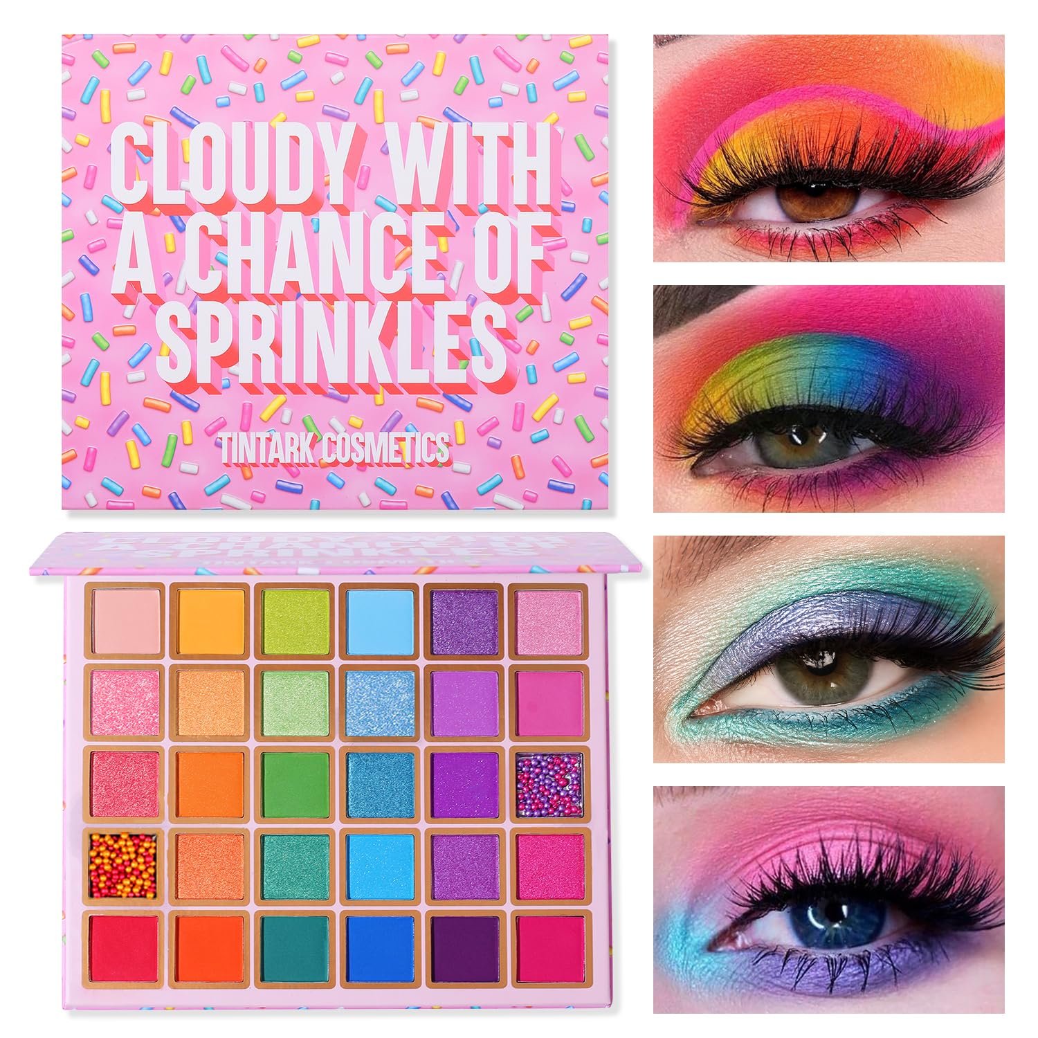 Tintark 30 Color Rainbow Eyeshadow ...