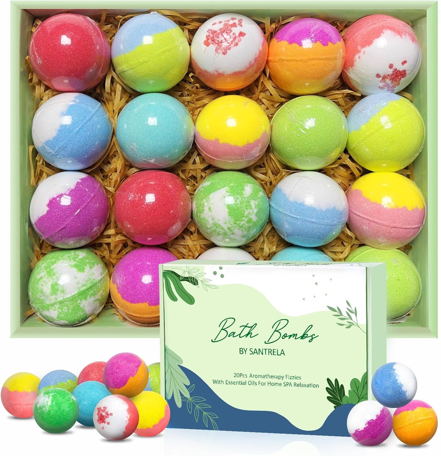 Bath Bombs for Women Gift Set, 20 O...